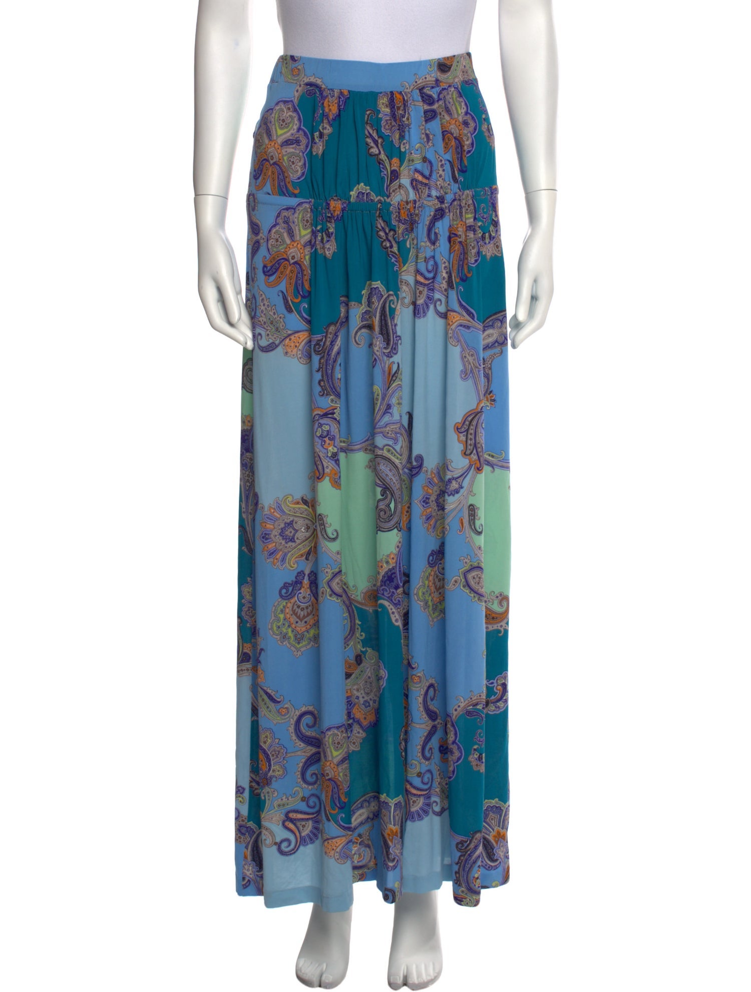 Etro Paisley Print Midi Length Skirt