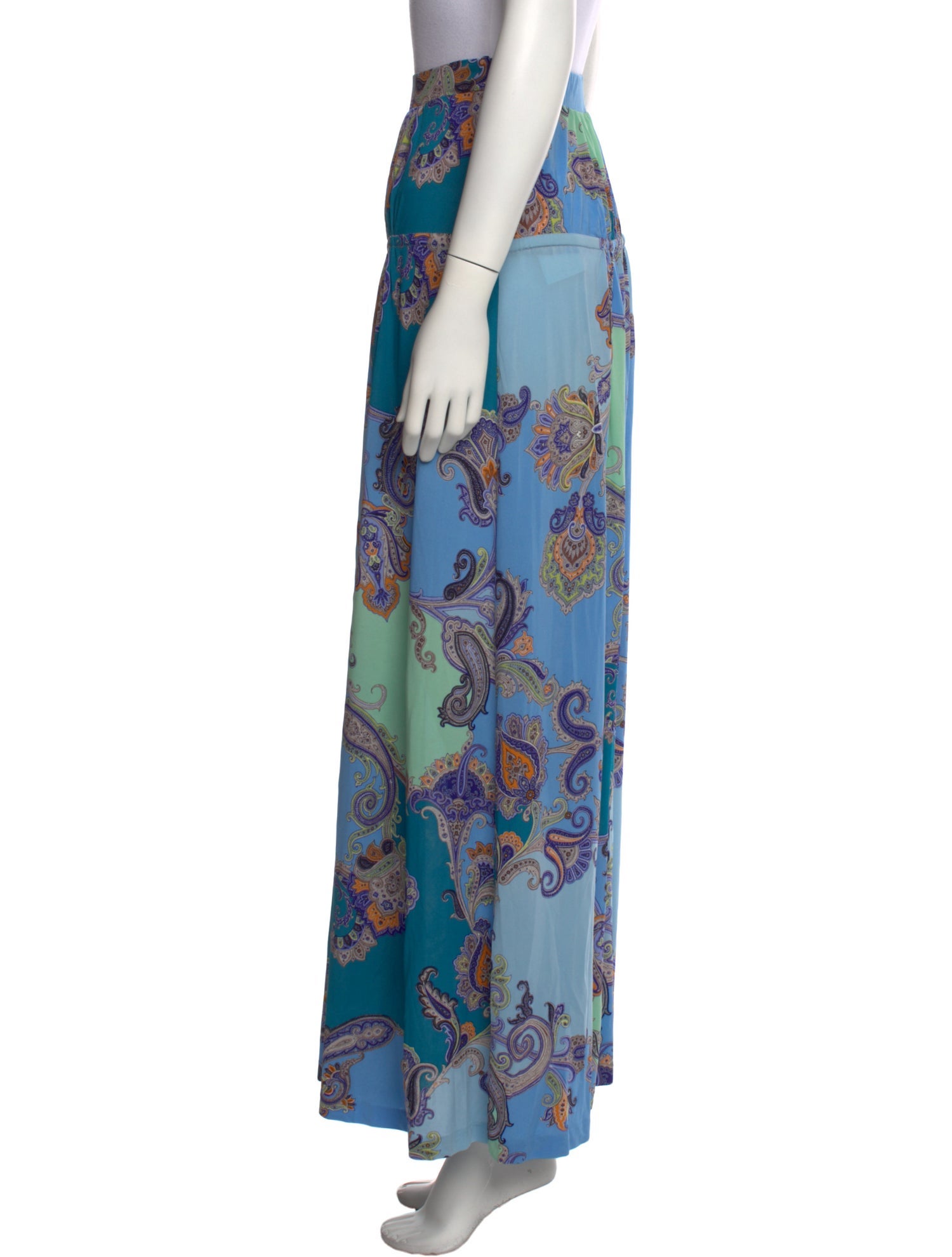 Etro Paisley Print Midi Length Skirt