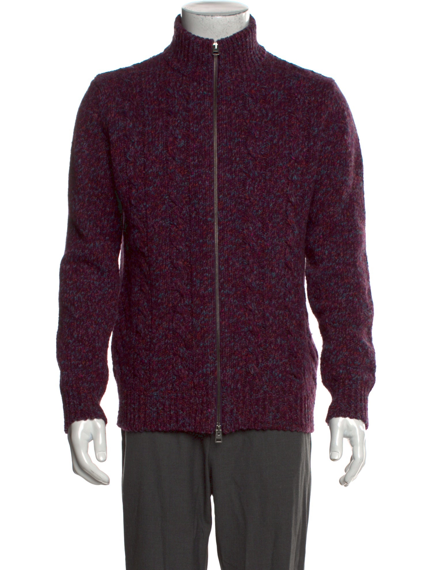 Etro Wool Turtleneck Cardigan
