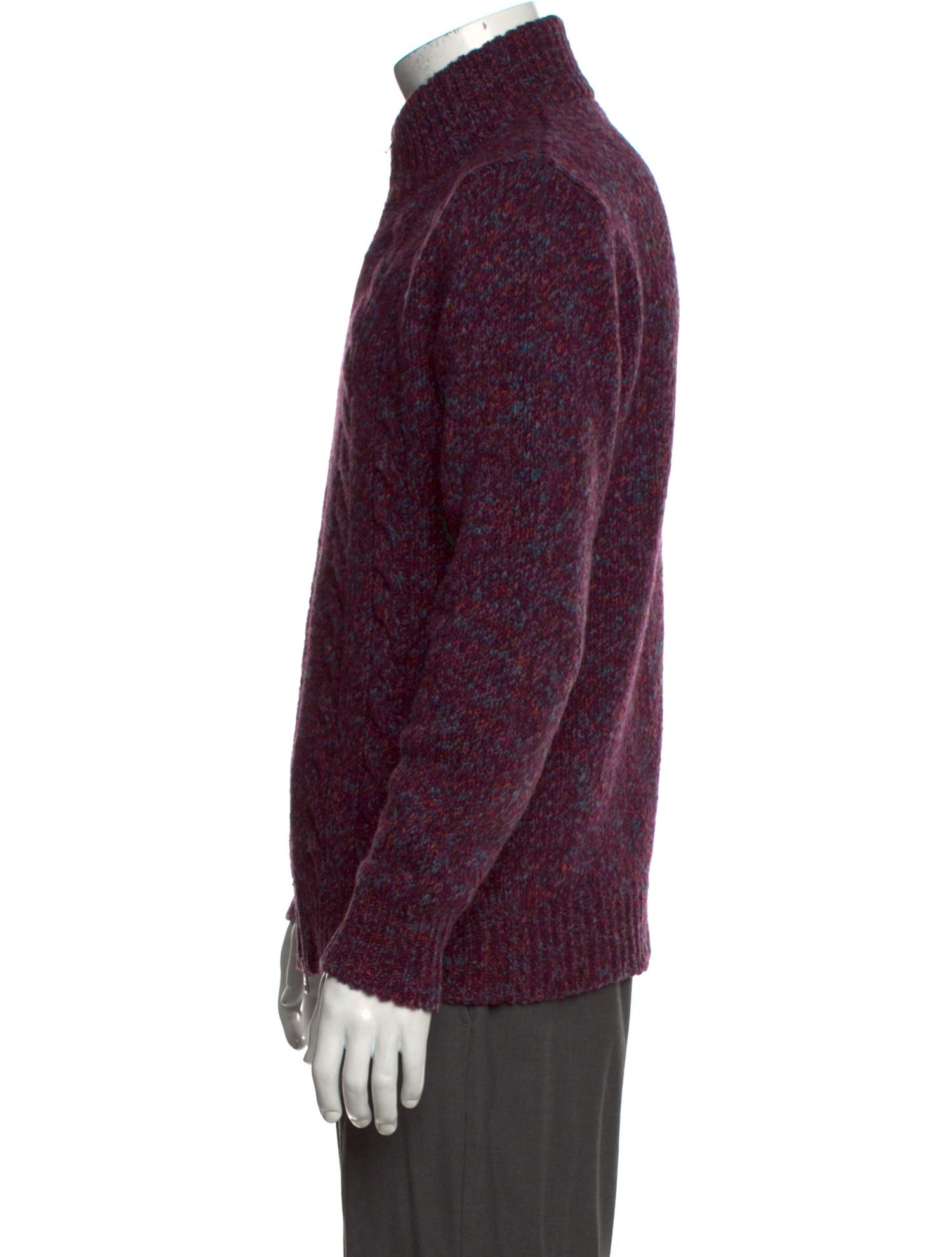 Etro Wool Turtleneck Cardigan