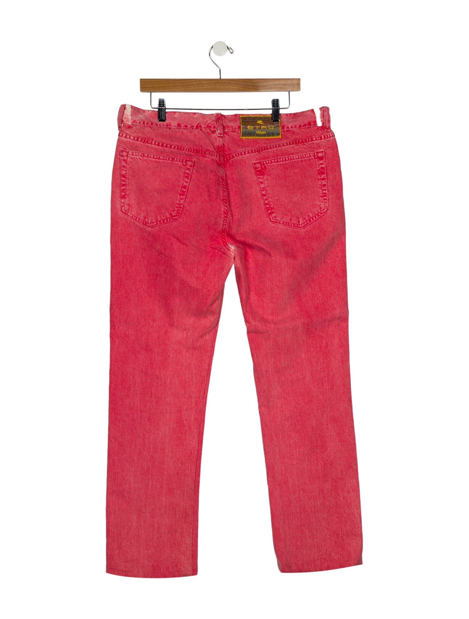 Etro High-Rise Straight Leg Jeans