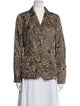 Etro Nylon Paisley Print Blazer