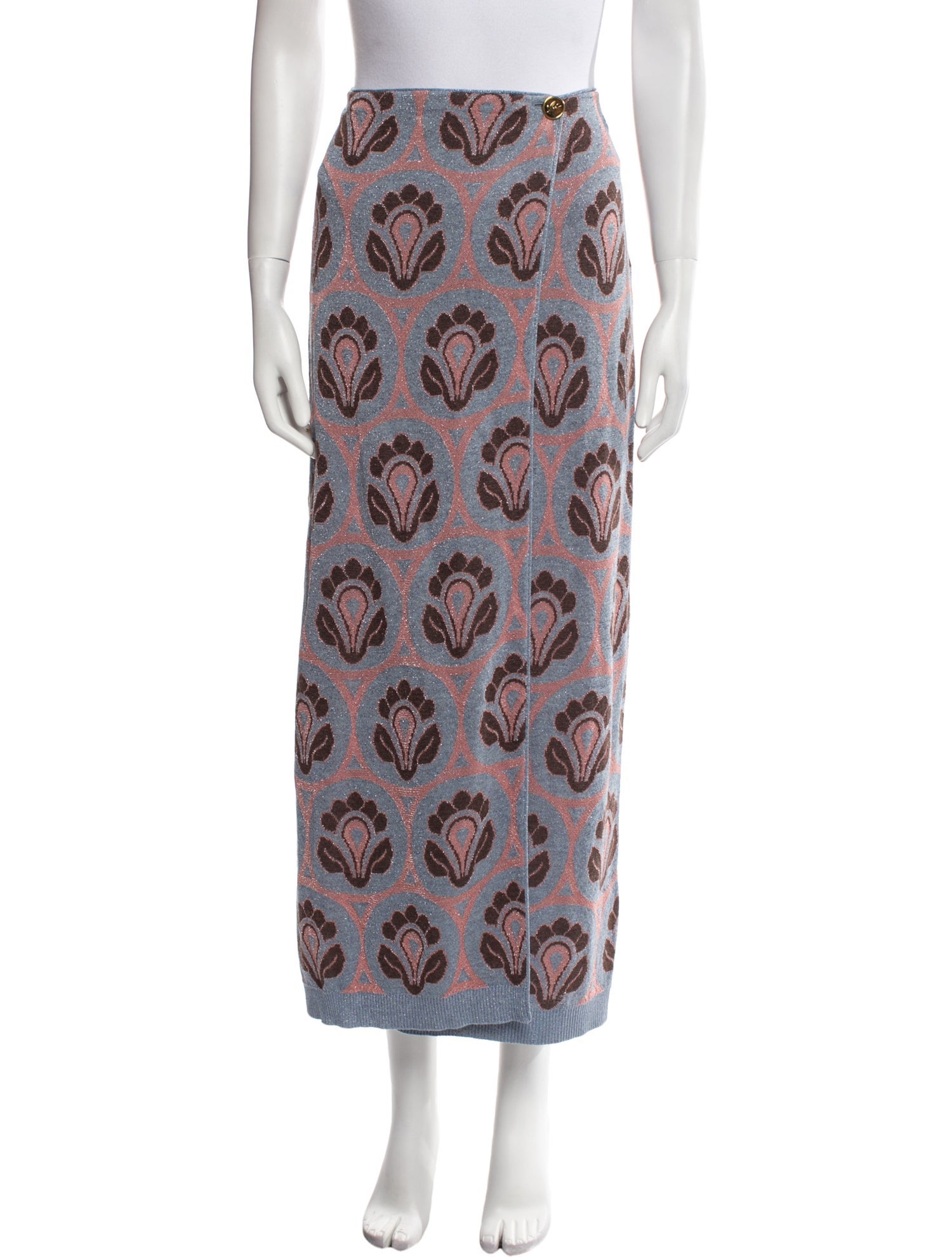 Etro Floral Print Midi Length Skirt w/ Tags