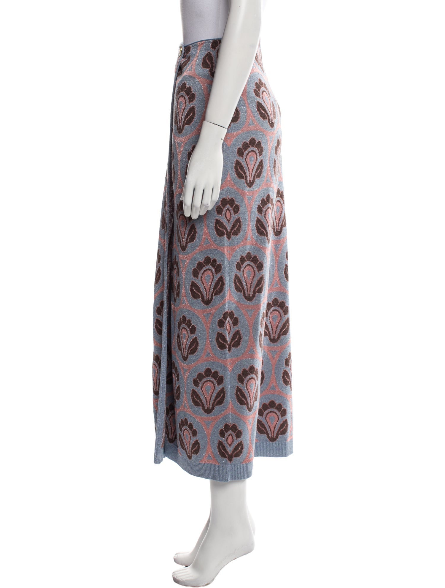 Etro Floral Print Midi Length Skirt w/ Tags