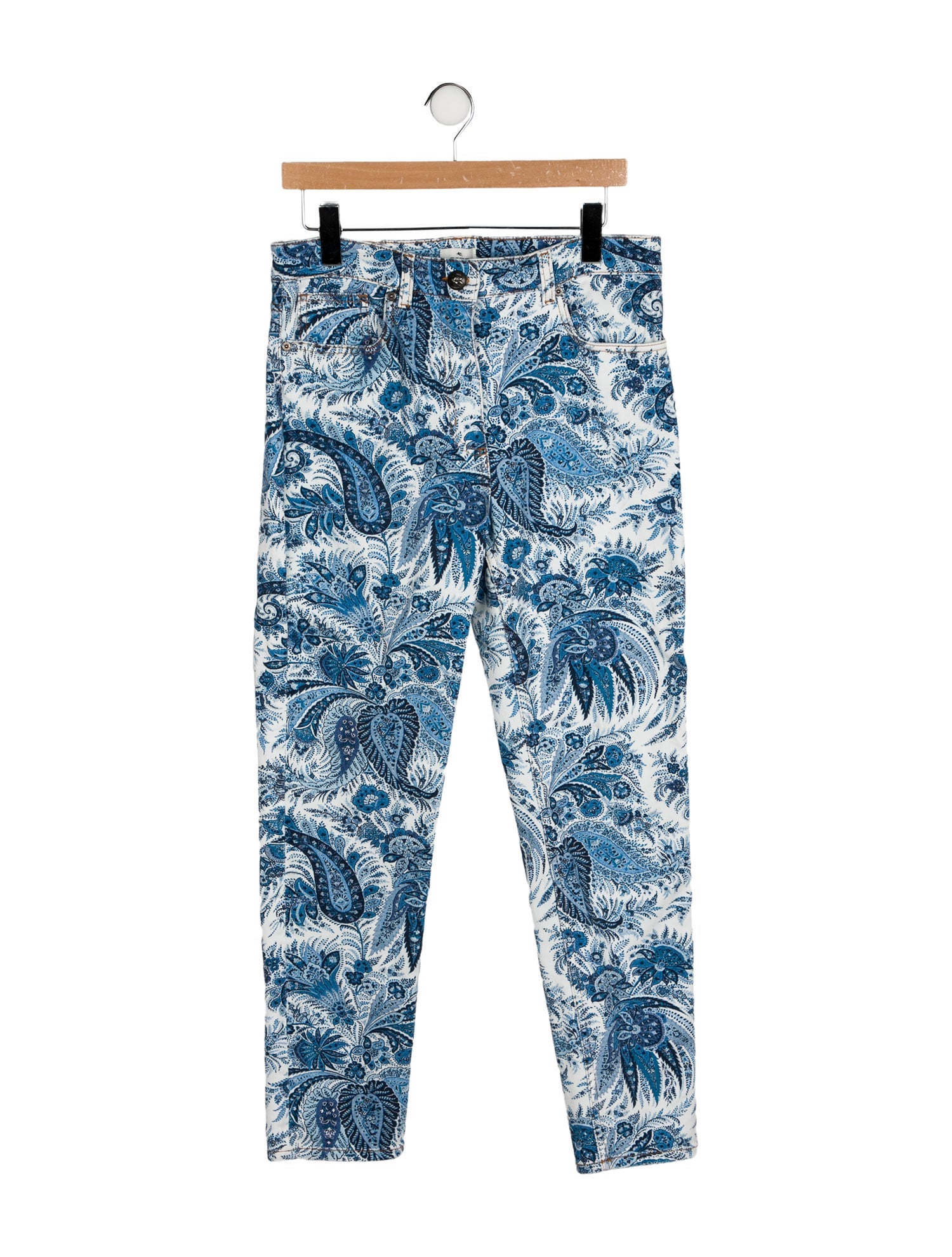 Etro High-Rise Straight Leg Jeans