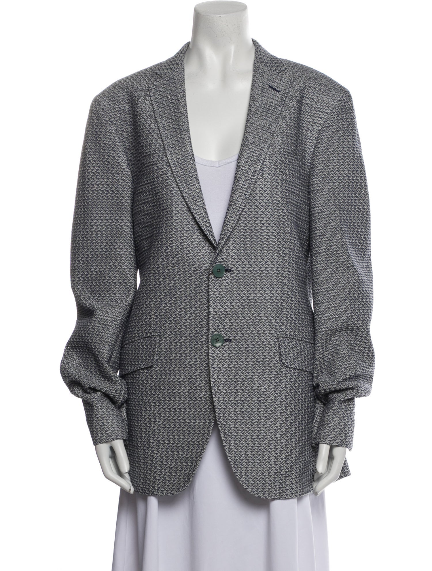 Etro Tweed Pattern Blazer