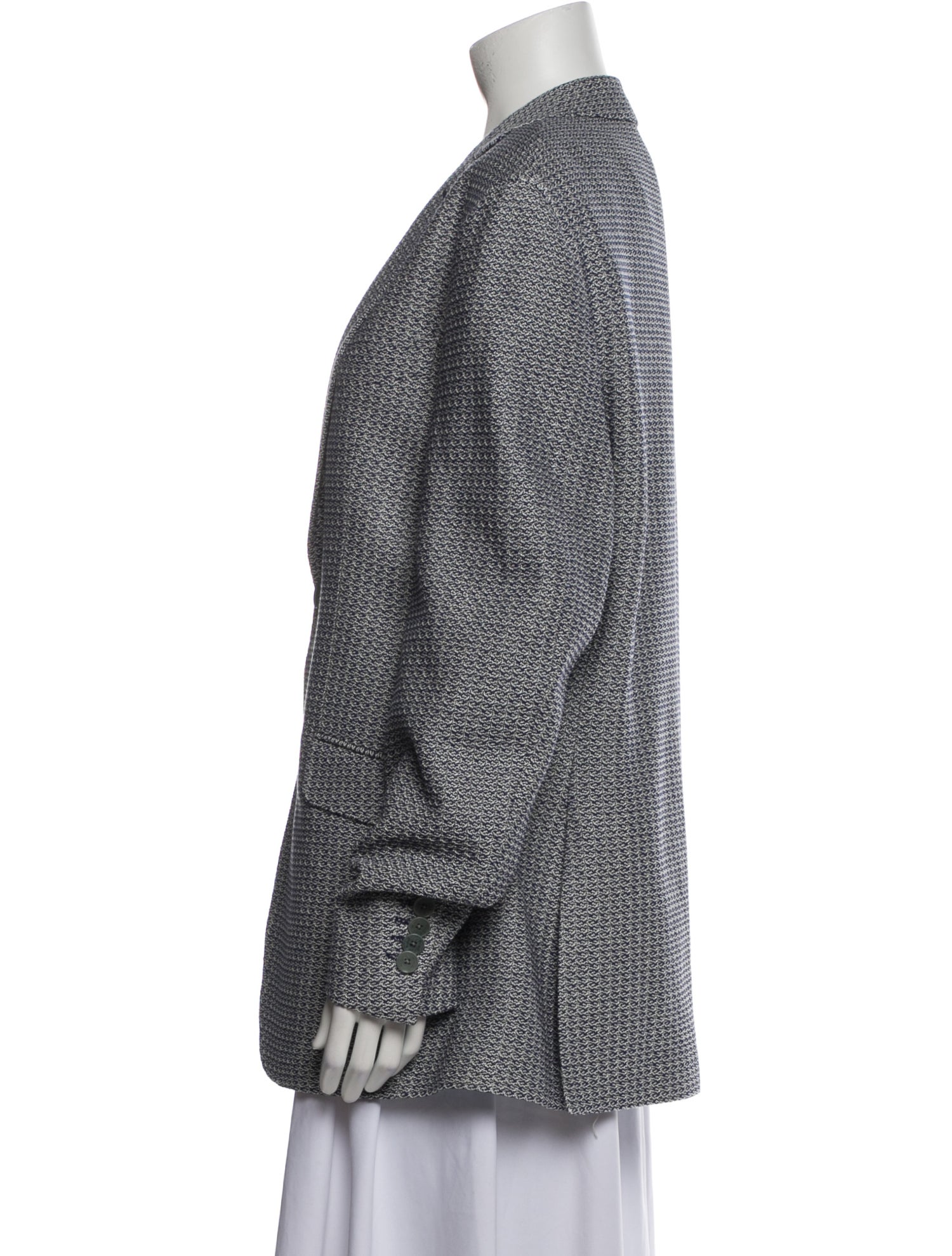 Etro Tweed Pattern Blazer