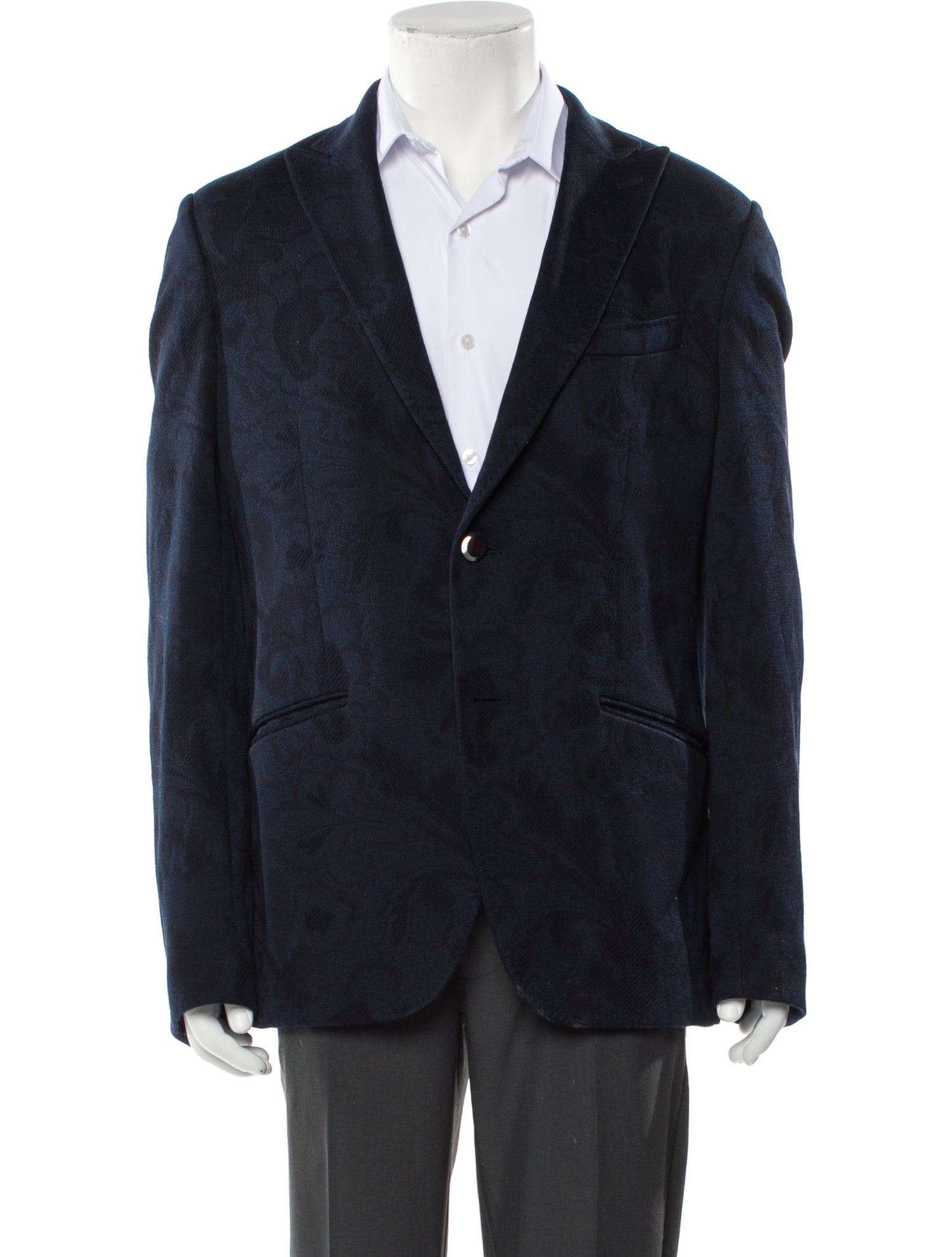 Etro Jacquard Floral Print Blazer