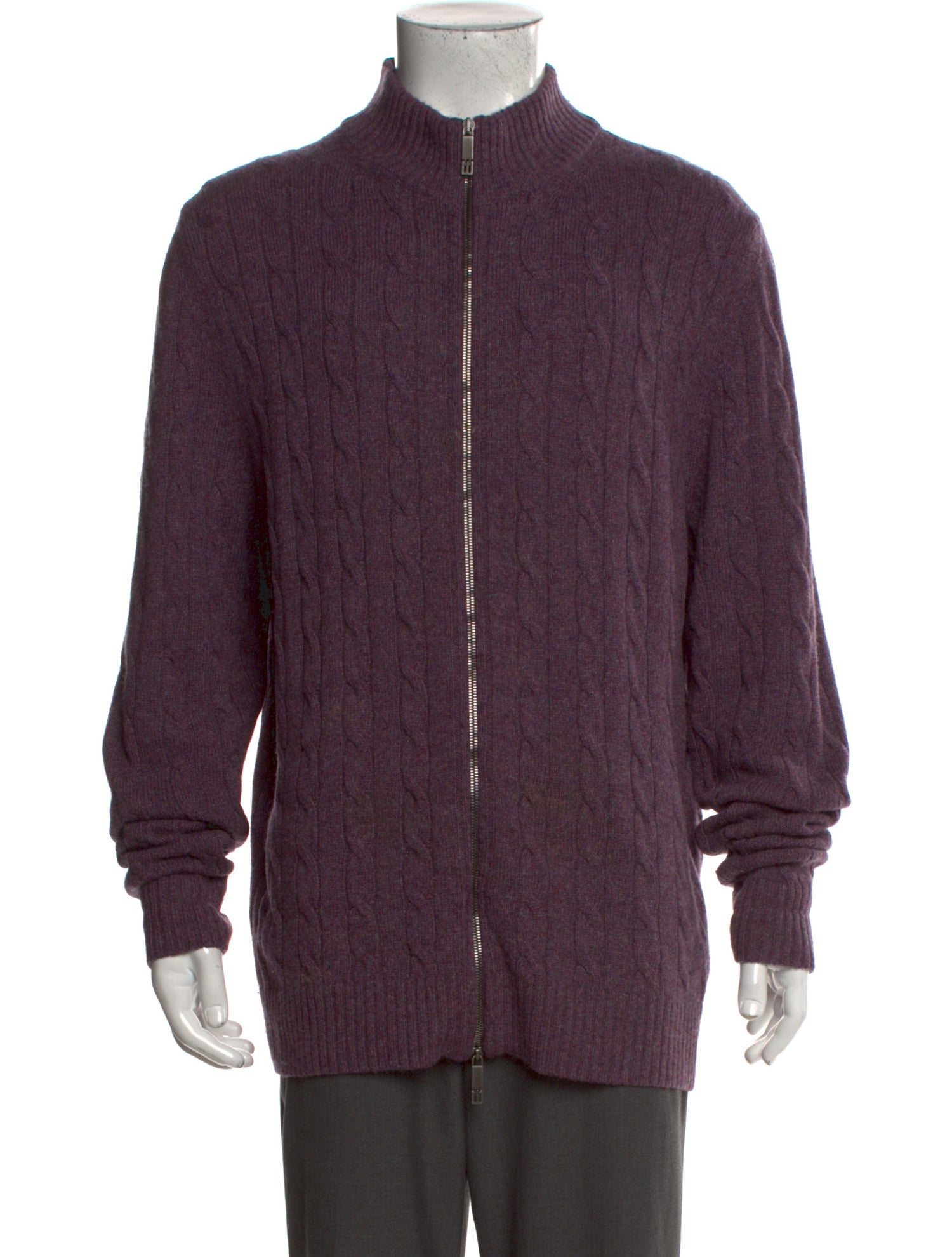 Etro Cashmere Mock Neck Cardigan