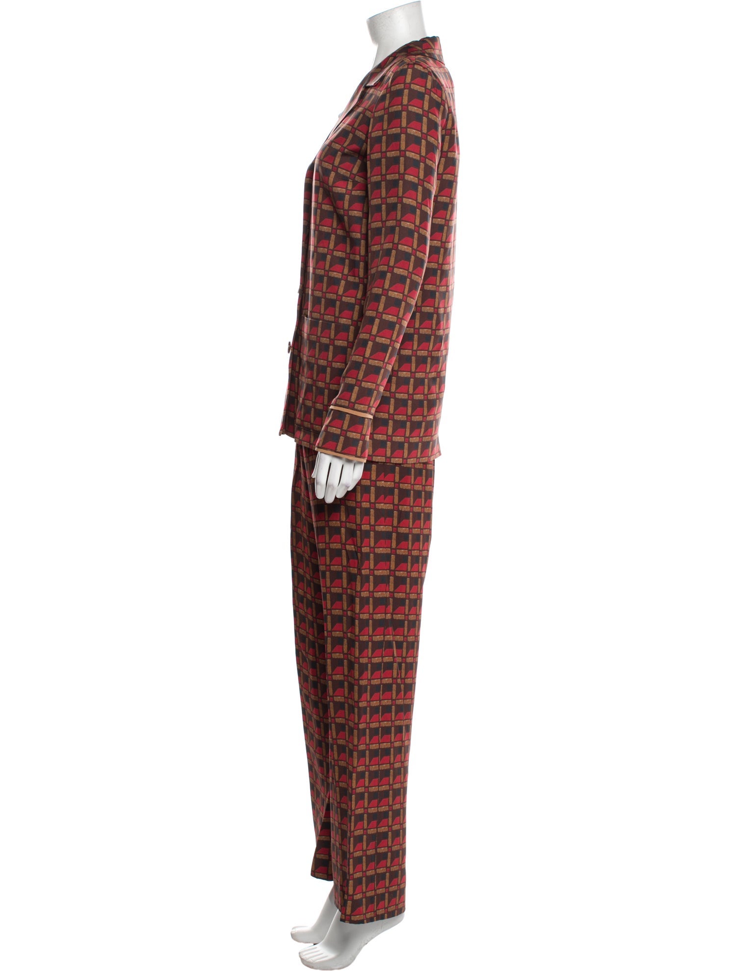Etro Plaid Print Pantsuit