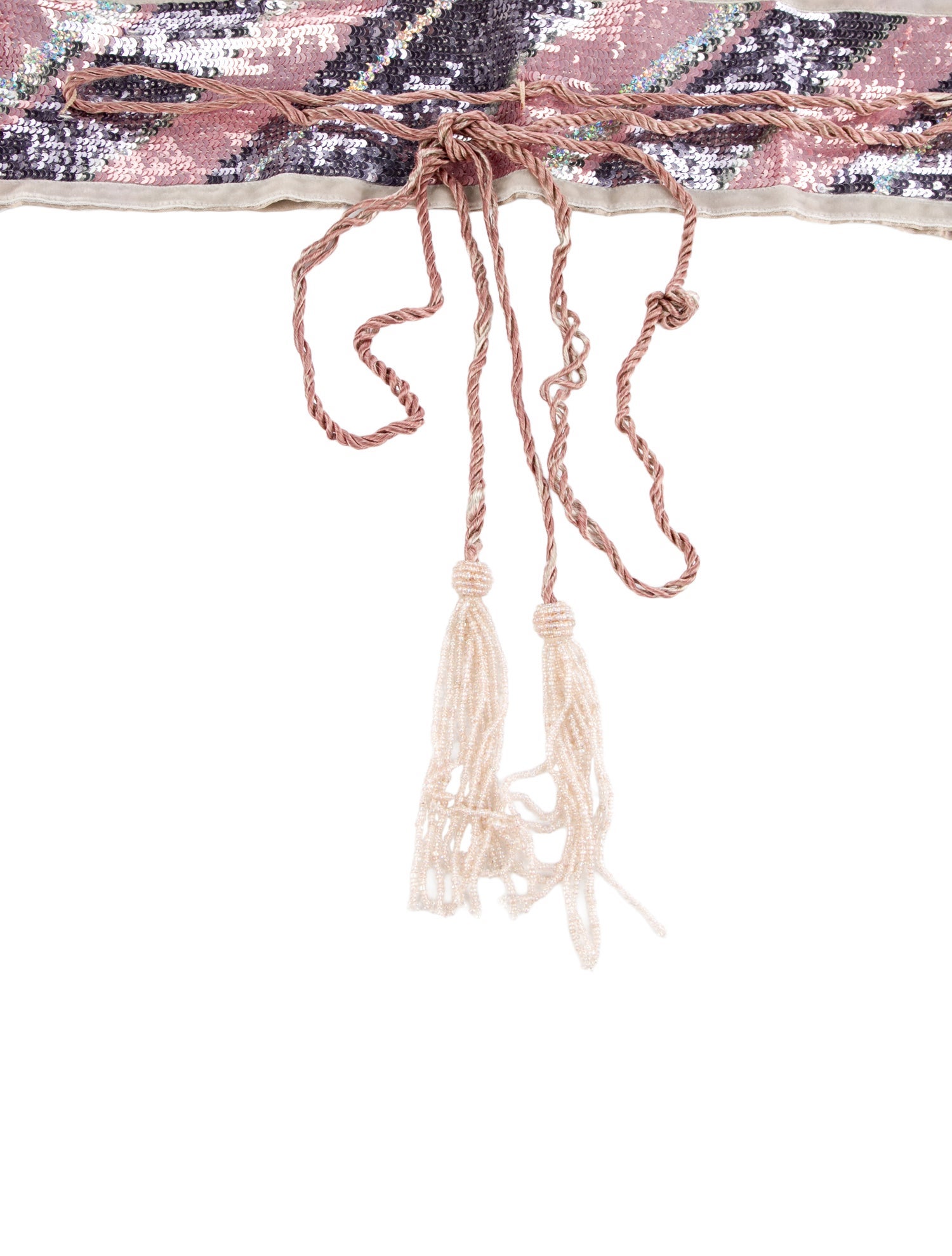 Etro Wide Sequins Waist Belt