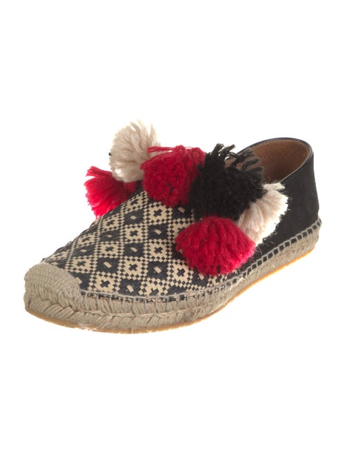 Etro Printed Pom-Pom Embellishments Espadrilles