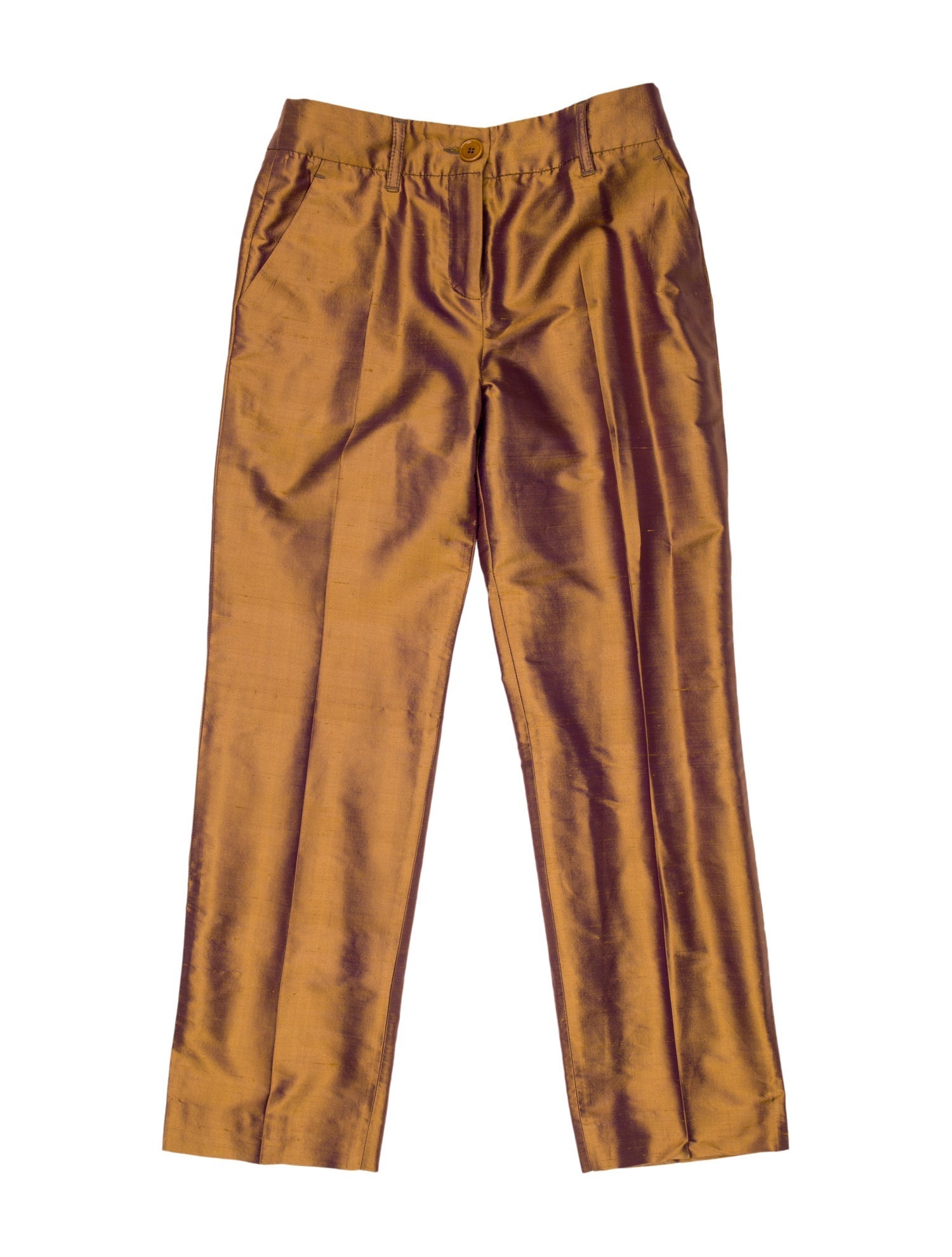 Etro Silk Straight Leg Pants