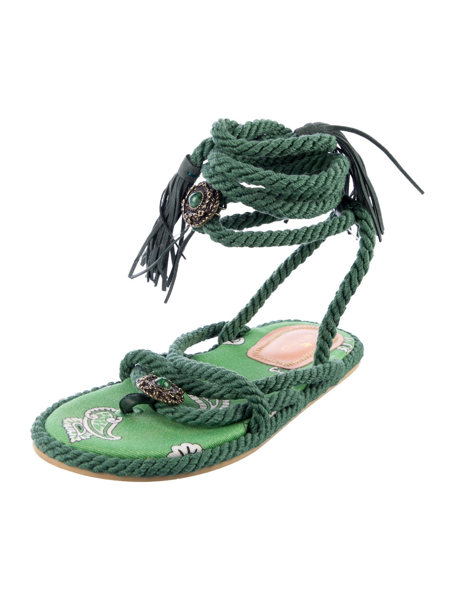 Etro T-Strap Sandals
