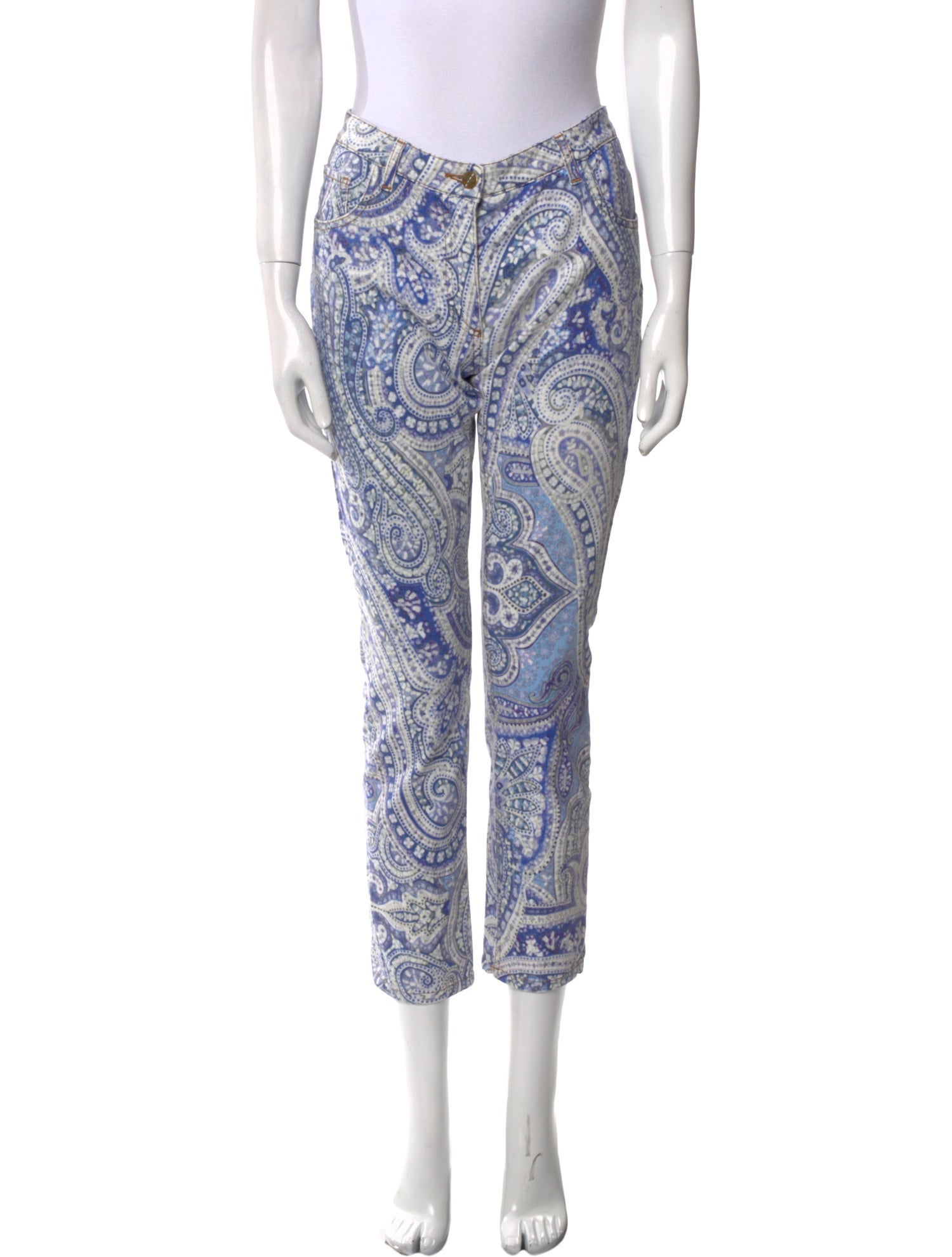 Etro Mid-Rise Straight Leg Jeans