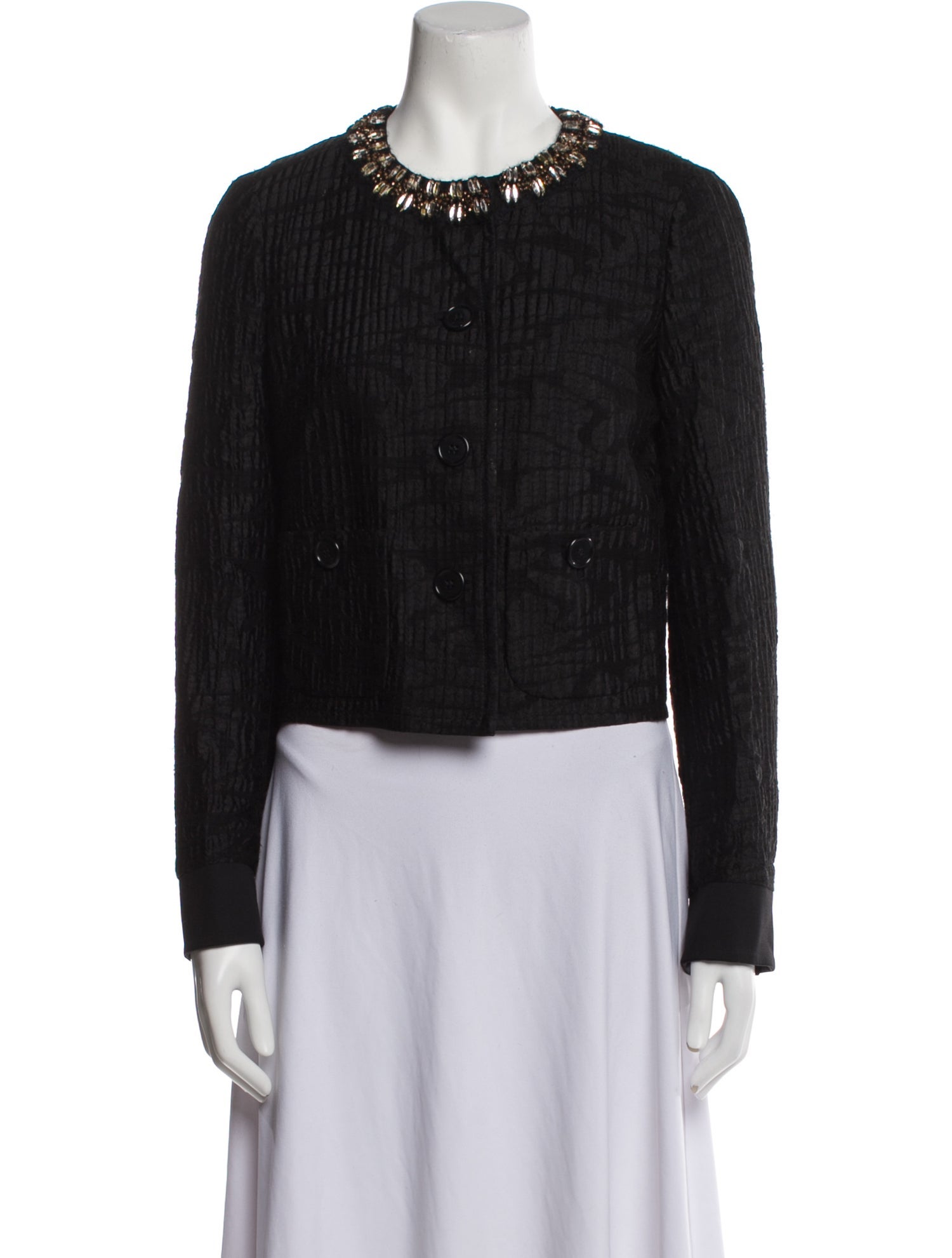 Etro Silk Tweed Pattern Evening Jacket