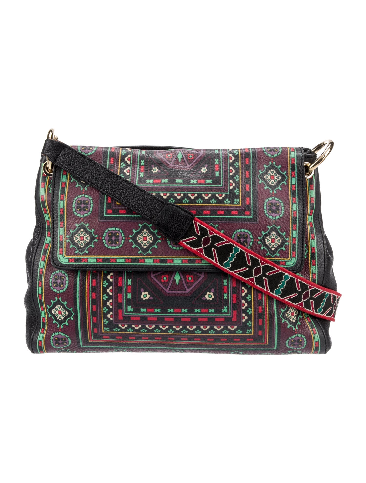 Etro Leather Top Handle Bag