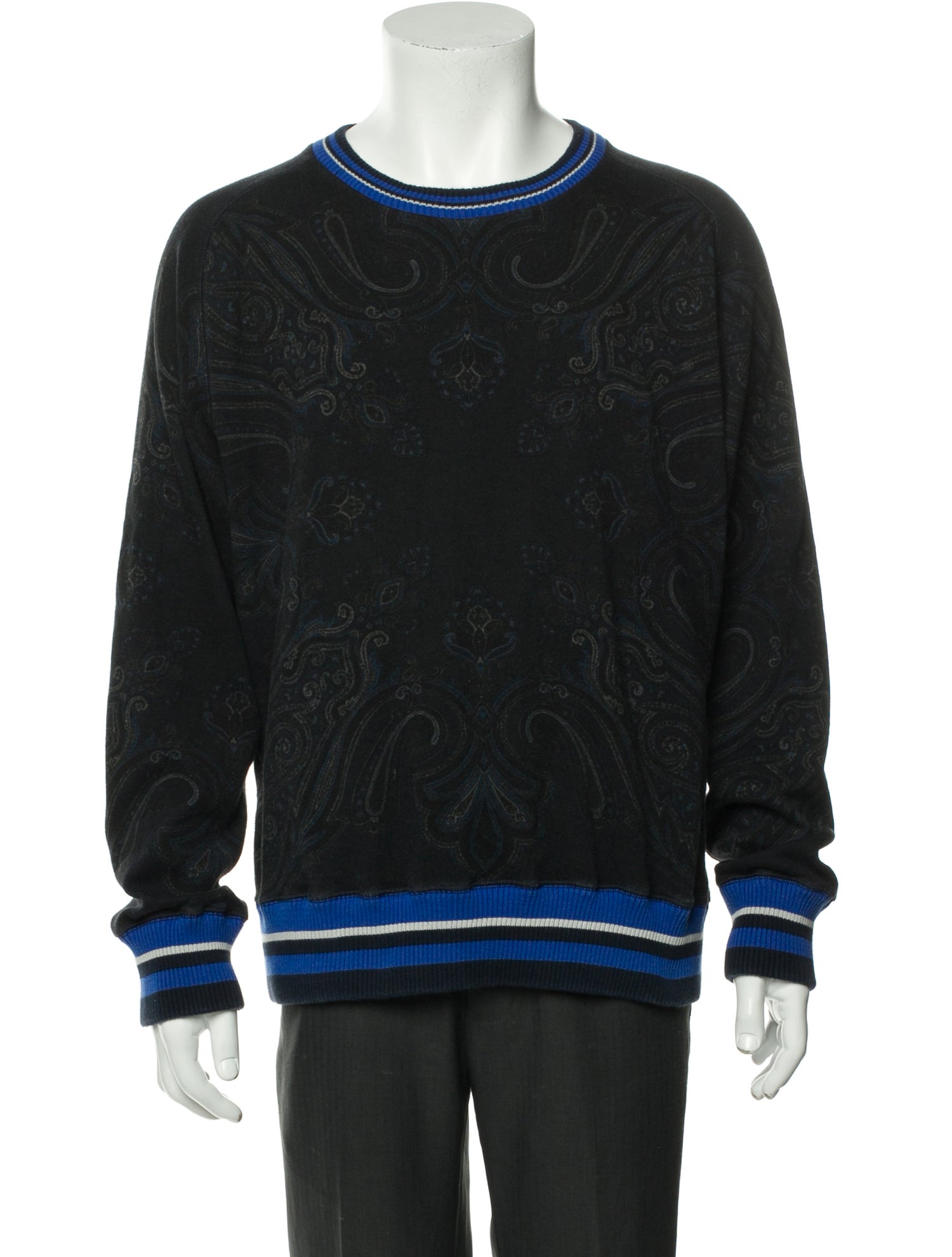 Etro Printed Scoop Neck Pullover