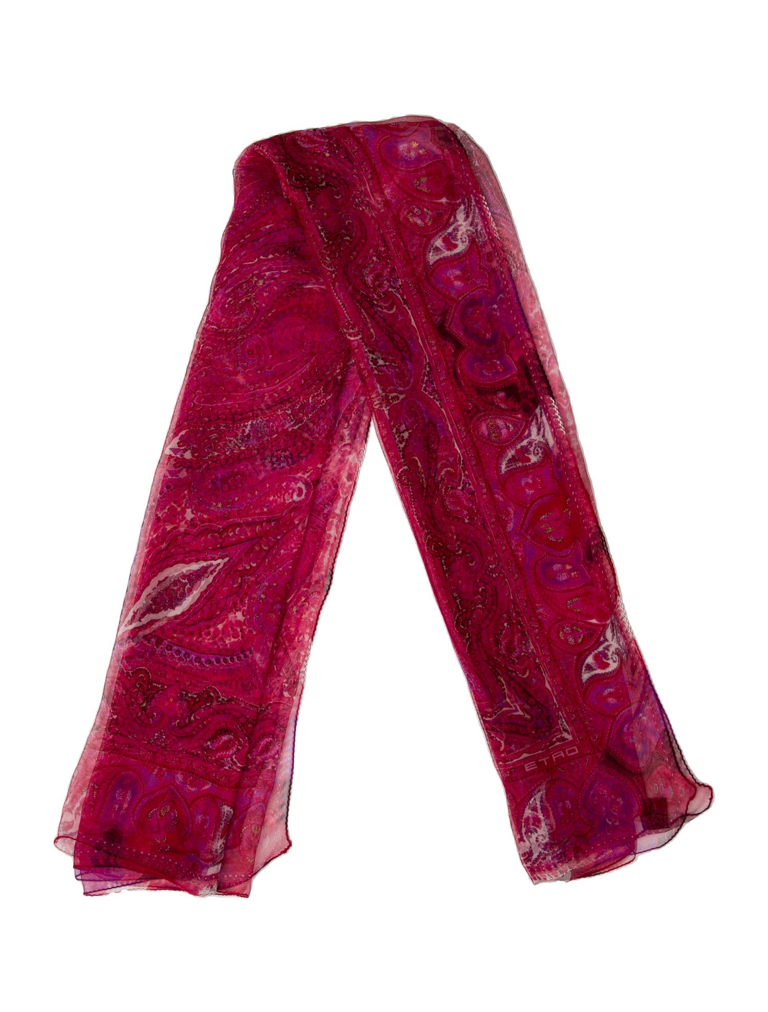 Etro Silk Paisley Print Scarf