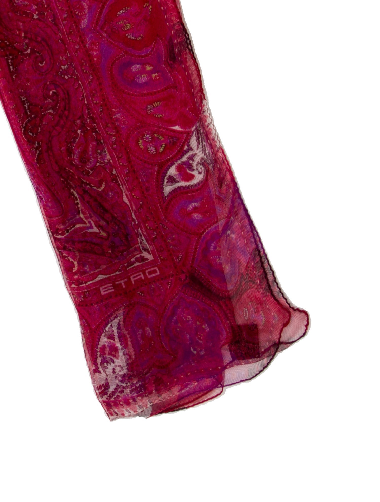 Etro Silk Paisley Print Scarf