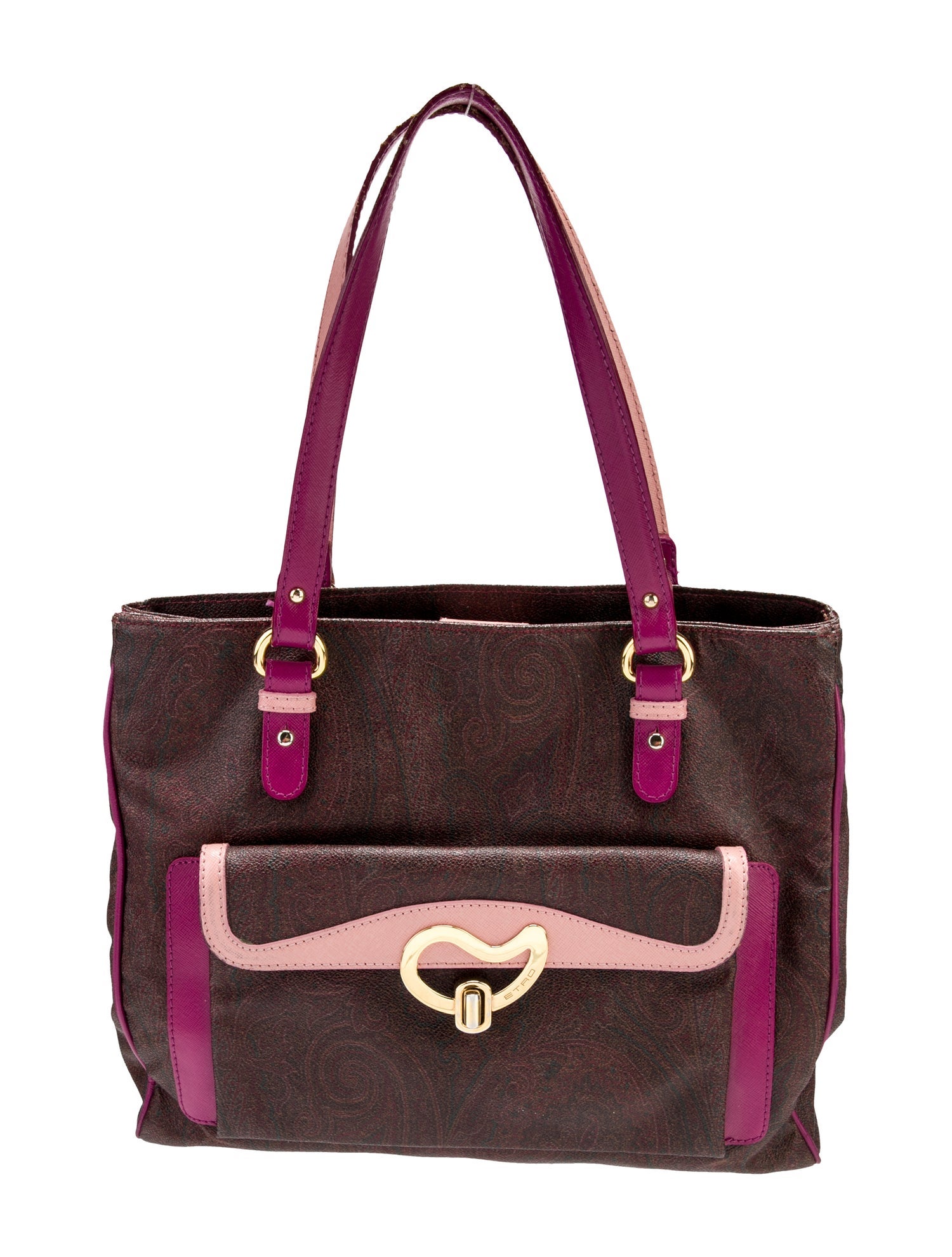 Etro Leather Top Handle Bag