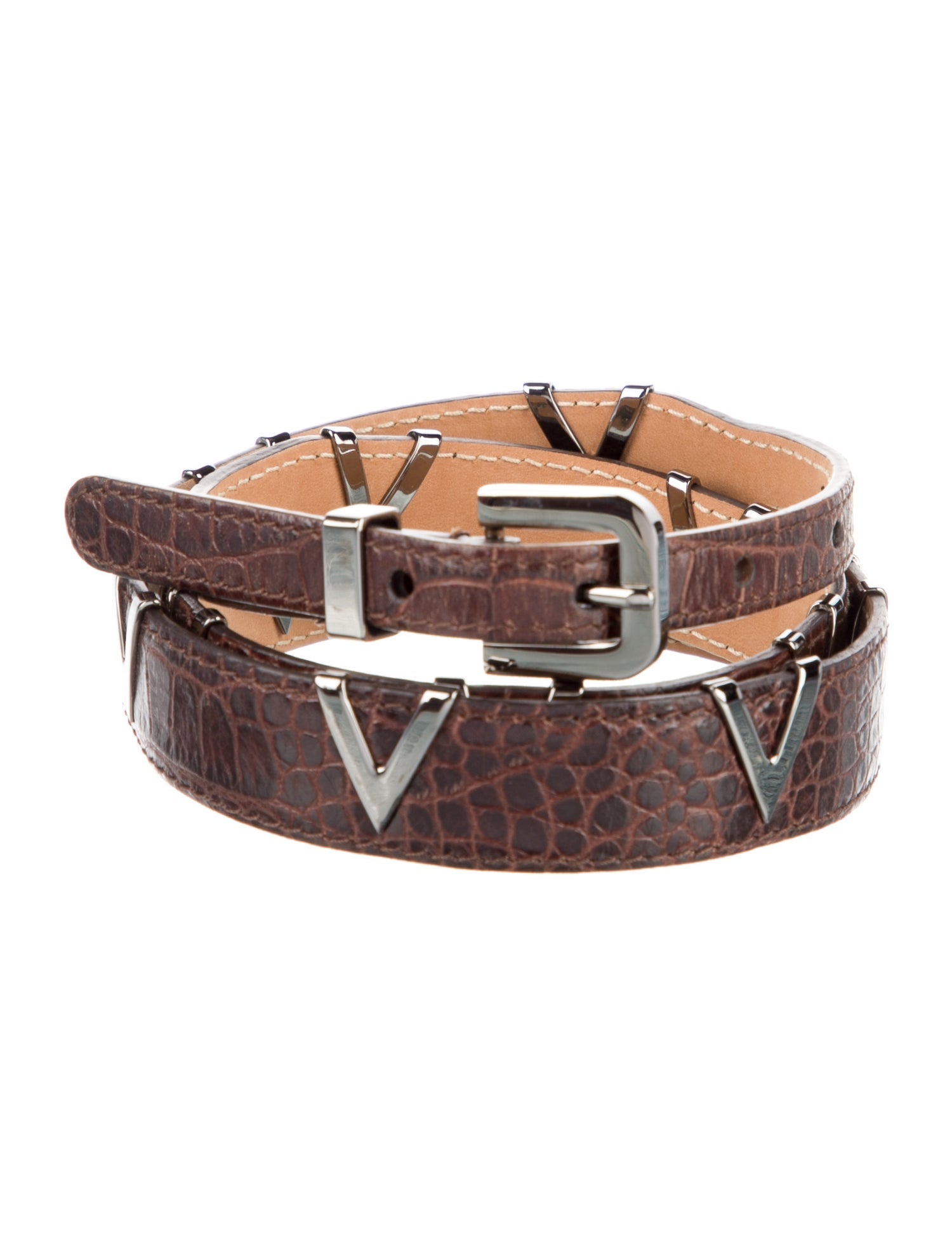 Etro Skinny Leather Belt