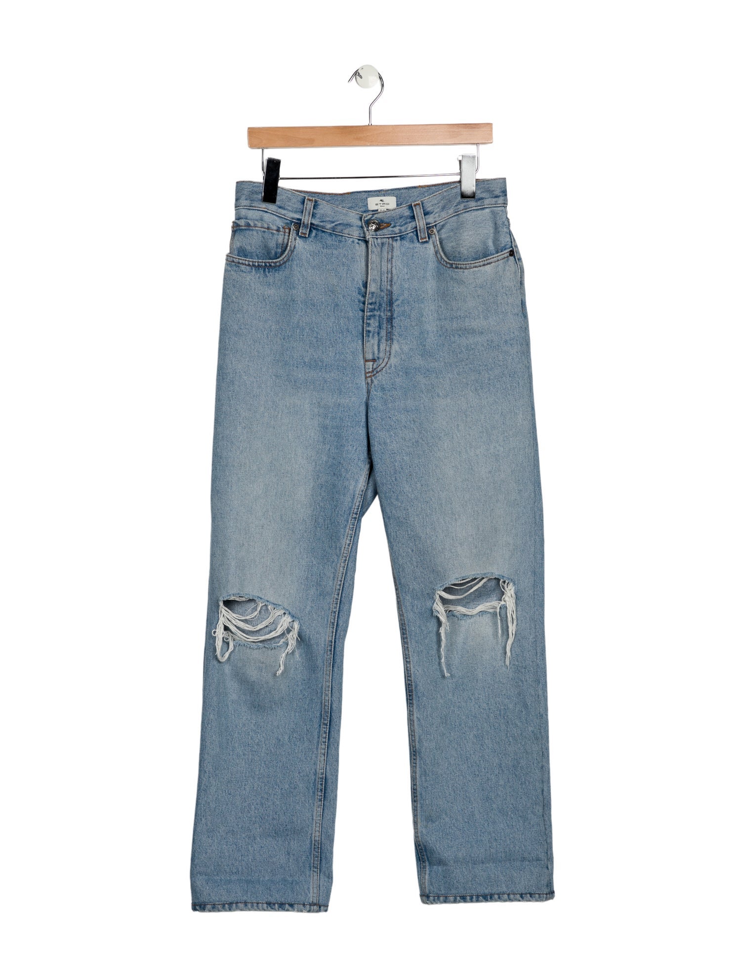 Etro High-Rise Straight Leg Jeans