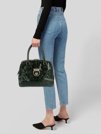 Etro Leather Top Handle Bag