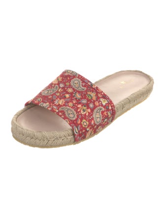 Etro Canvas Paisley Print Espadrilles