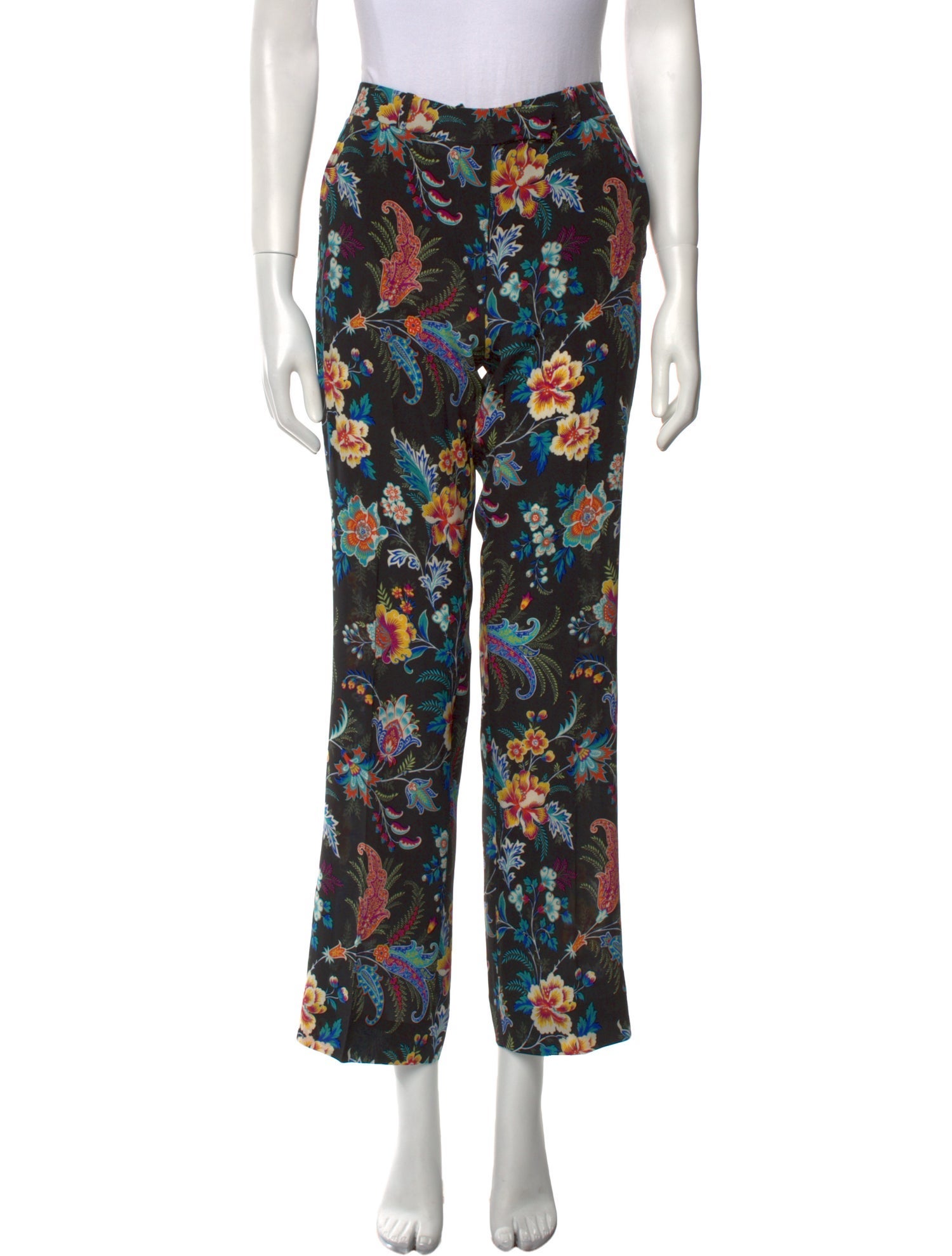 Etro Silk Wide Leg Pants