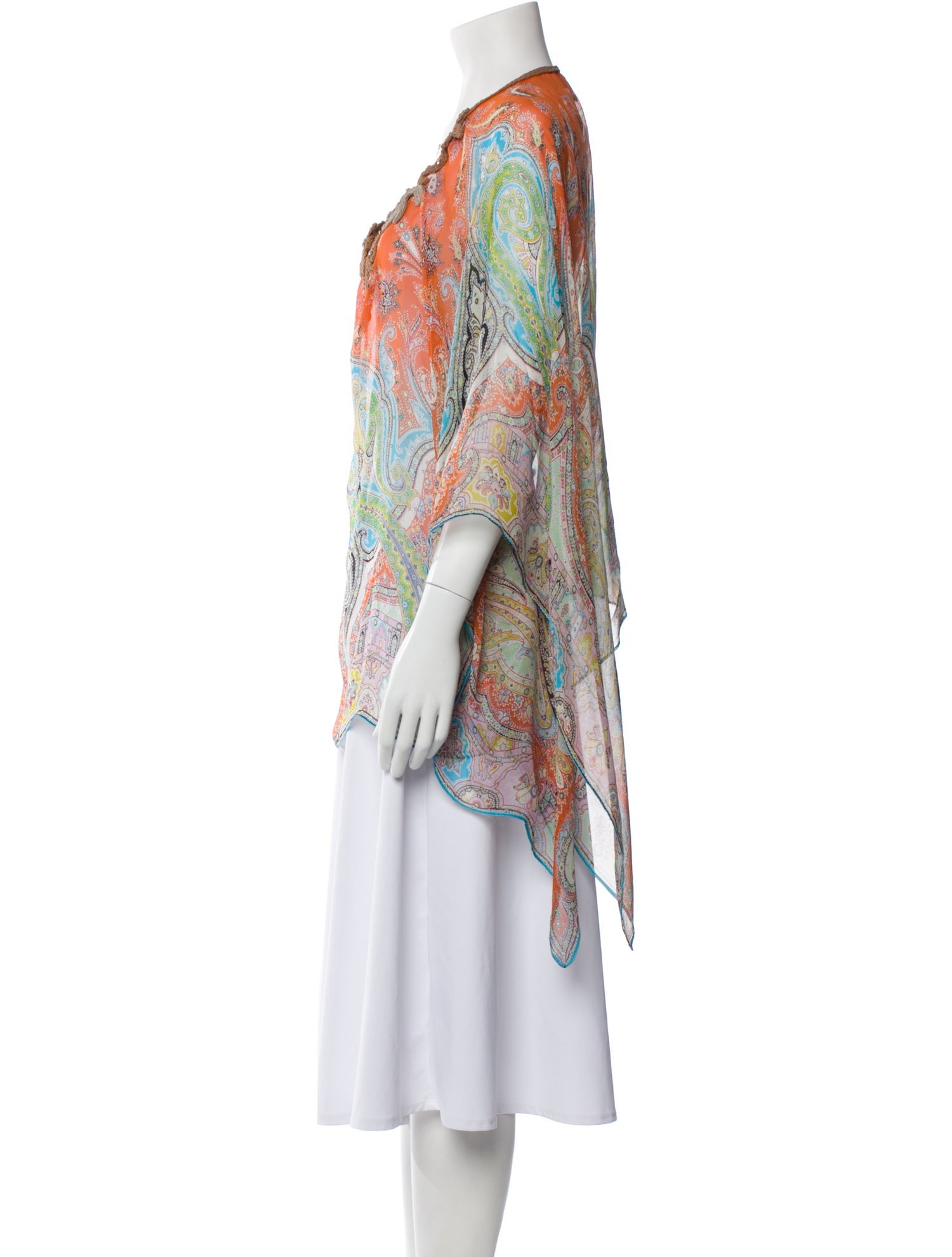 Etro Silk Paisley Print Tunic