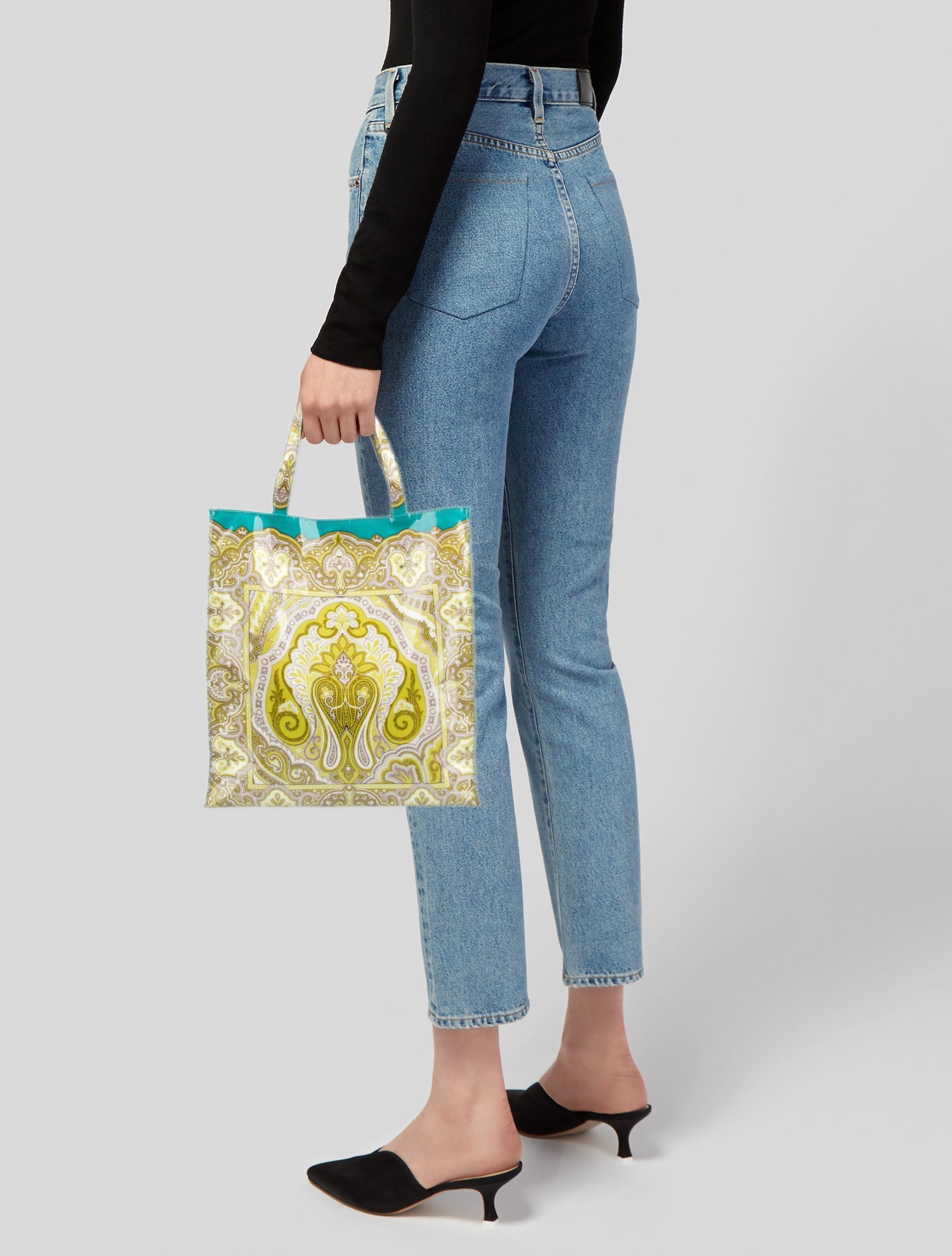 Etro PVC Top Handle Bag