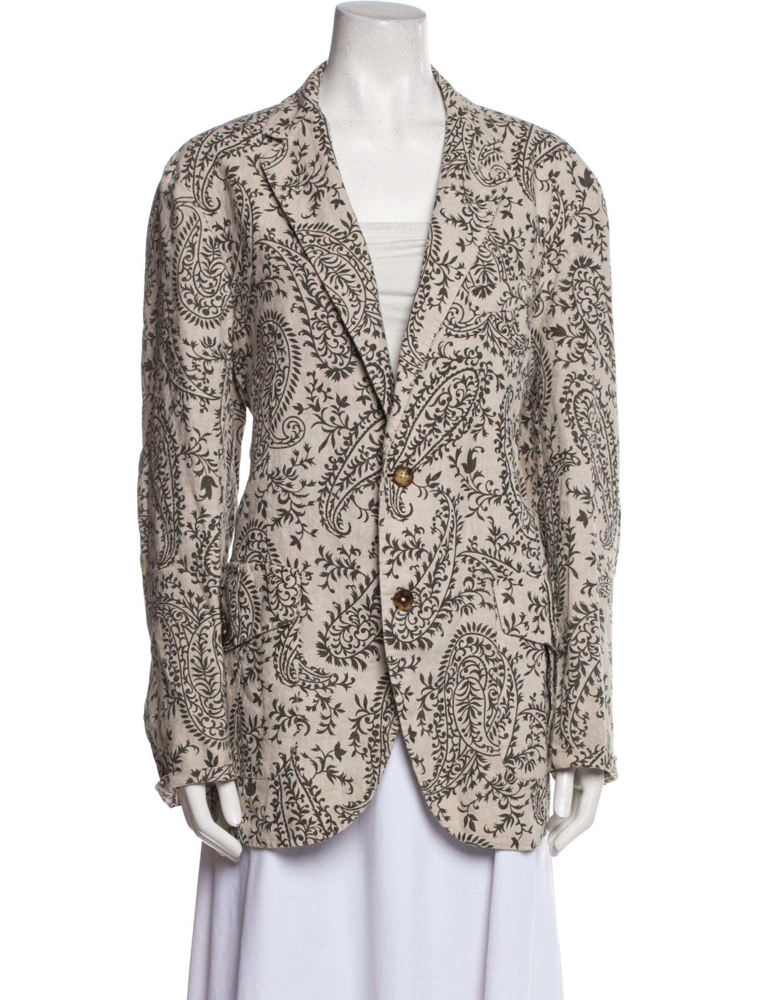 Etro Linen Printed Blazer