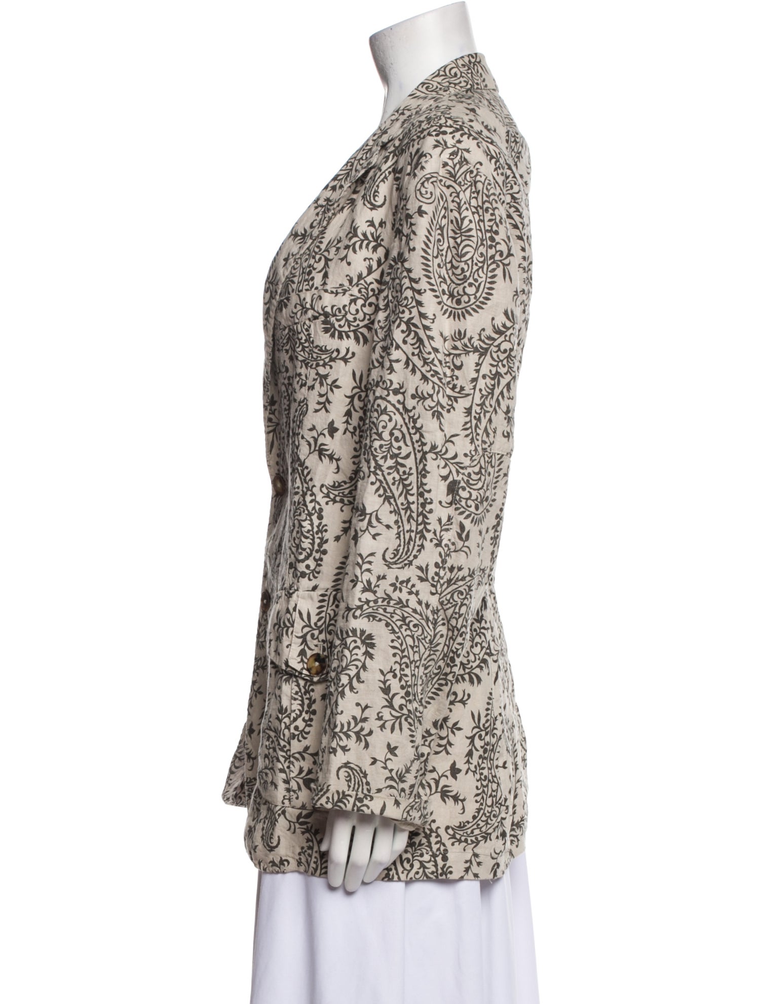 Etro Linen Printed Blazer