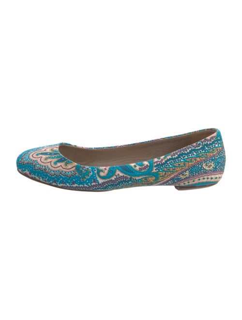 Etro Canvas Printed Ballet Flats