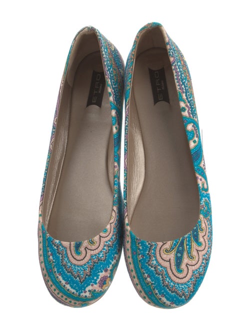Etro Canvas Printed Ballet Flats