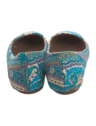 Etro Canvas Printed Ballet Flats