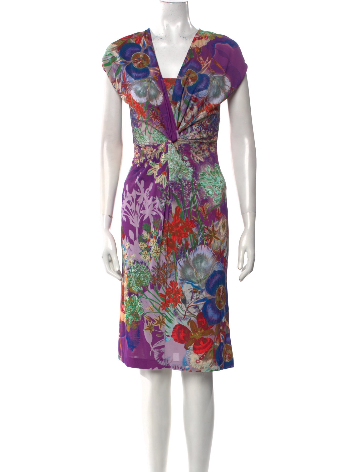 Etro Floral Print Knee-Length Dress