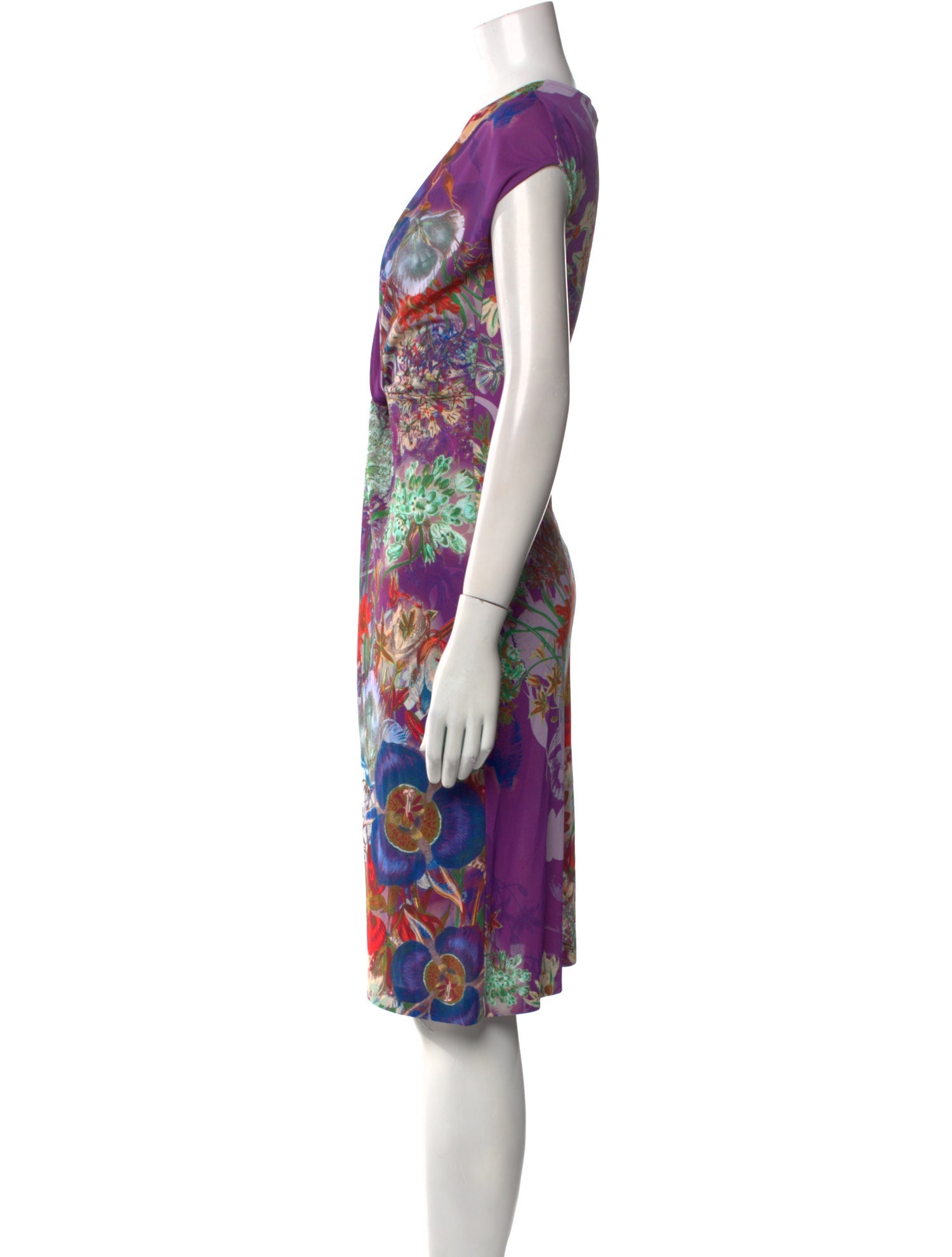 Etro Floral Print Knee-Length Dress