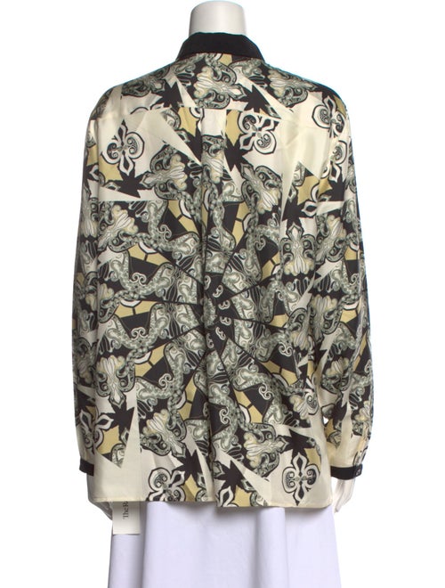 Etro Silk Printed Button-Up Top