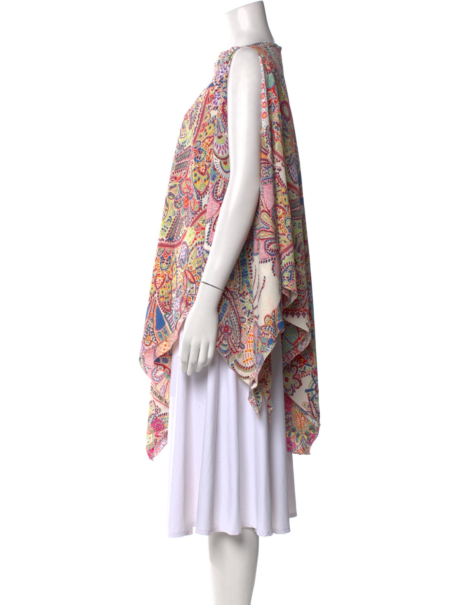 Etro Paisley Print Bateau Neckline Tunic