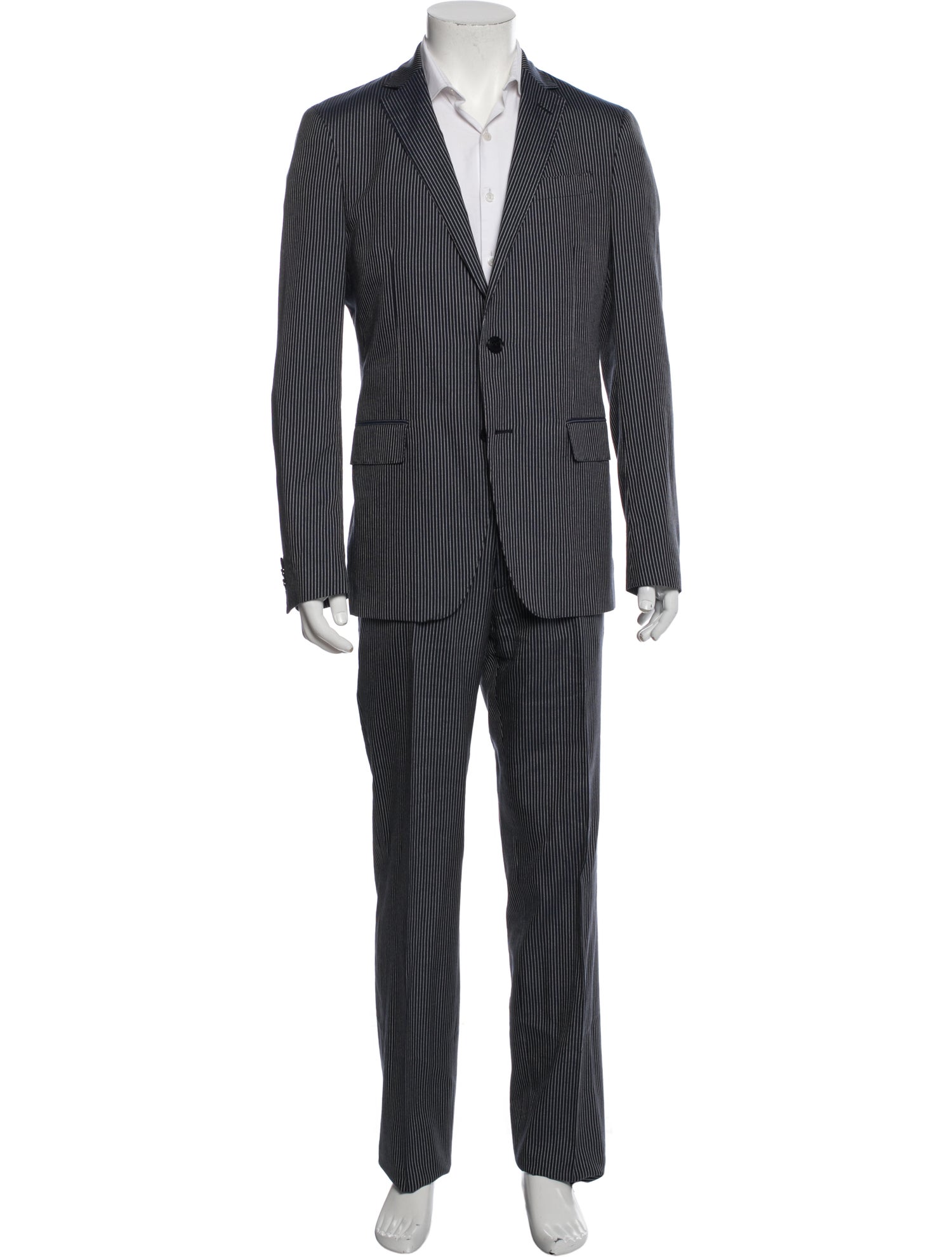 Etro Wool Striped Two-Piece Suit