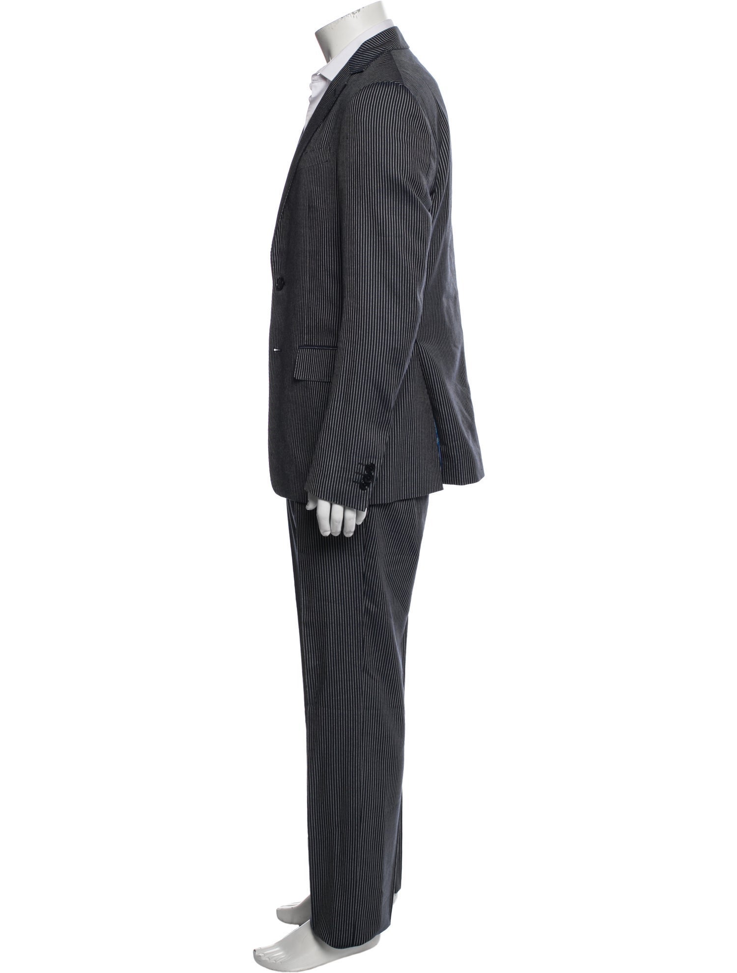 Etro Wool Striped Two-Piece Suit