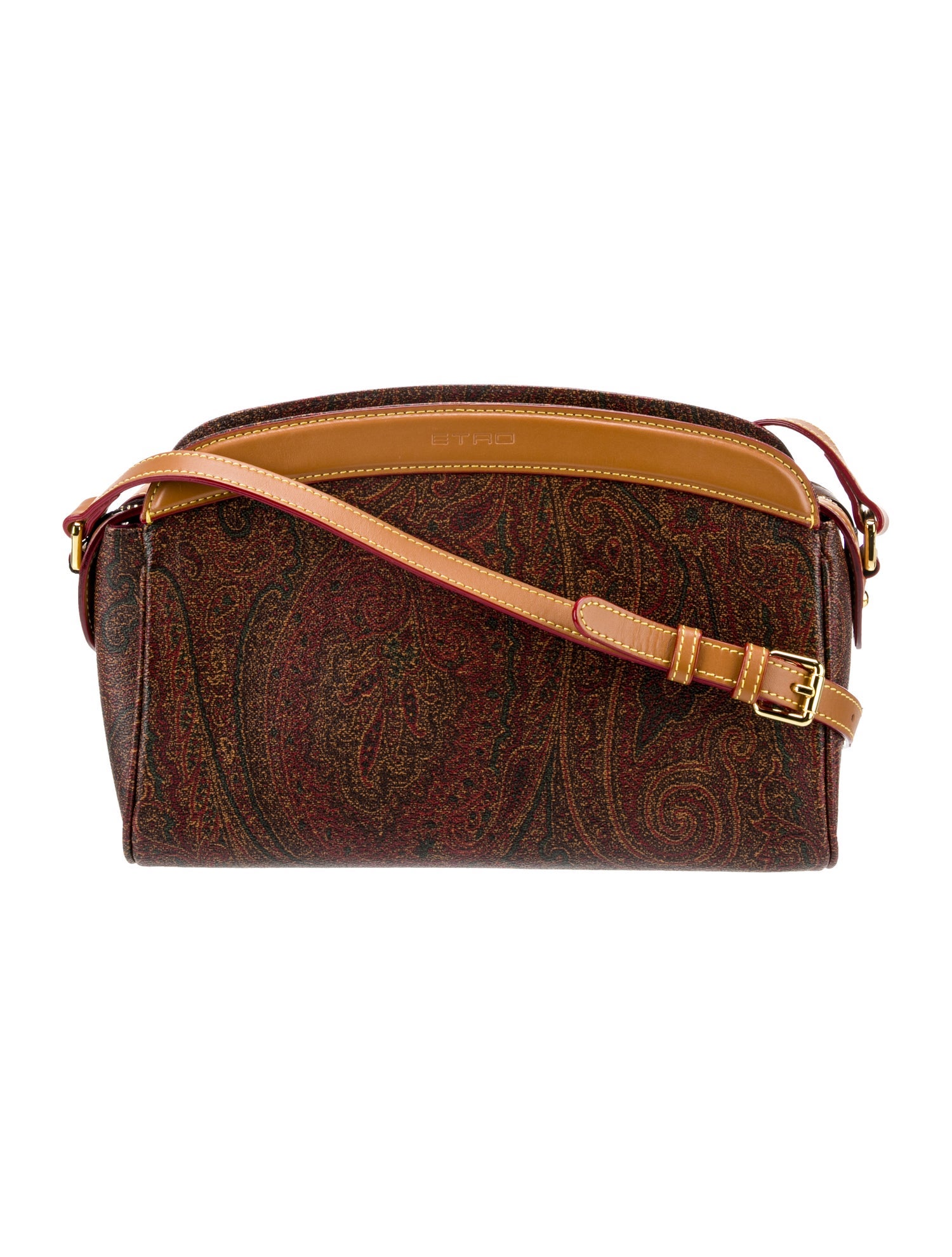 Etro Saffiano Leather Messenger Bag