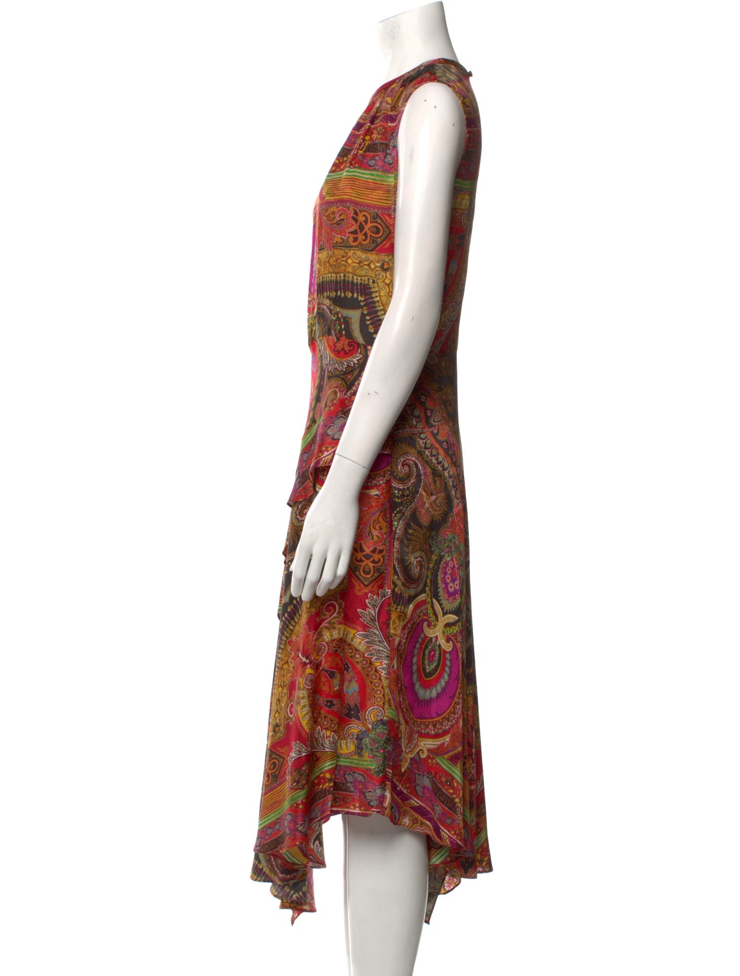 Etro Paisley Print Long Dress