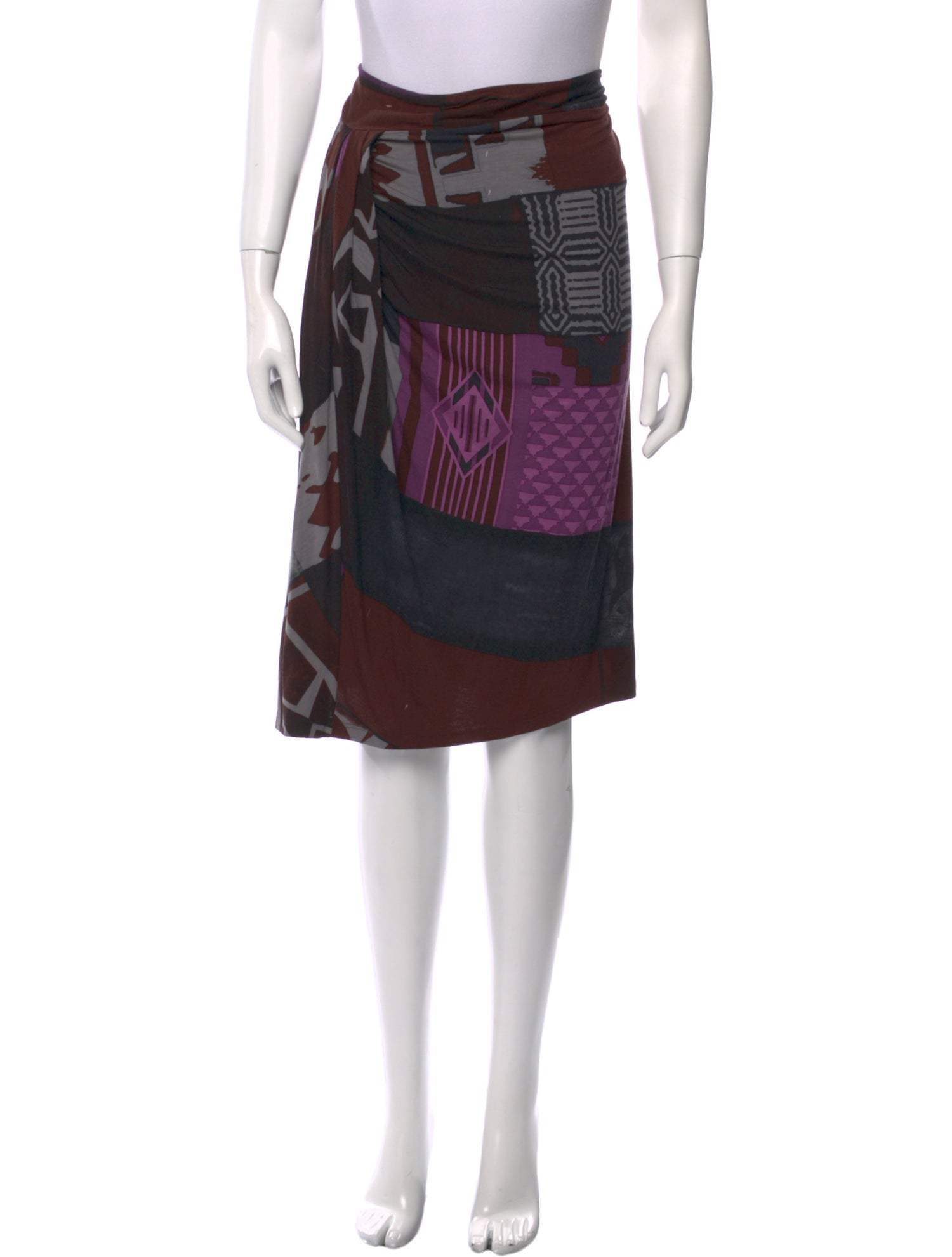 Etro Graphic Print Knee-Length Skirt