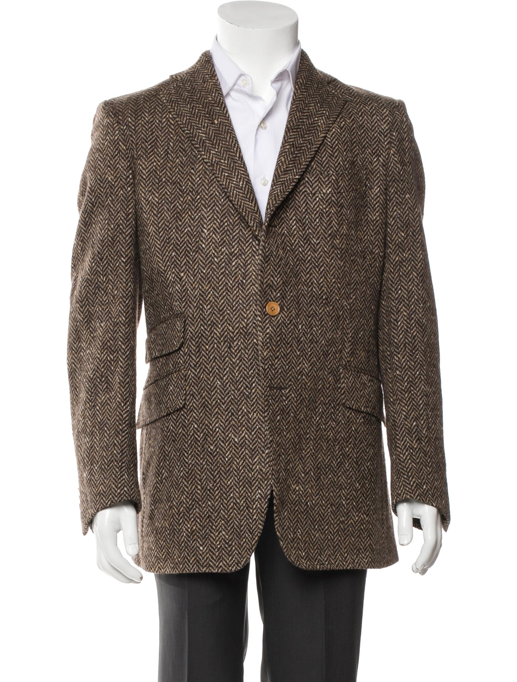 Etro Wool Tweed Pattern Blazer