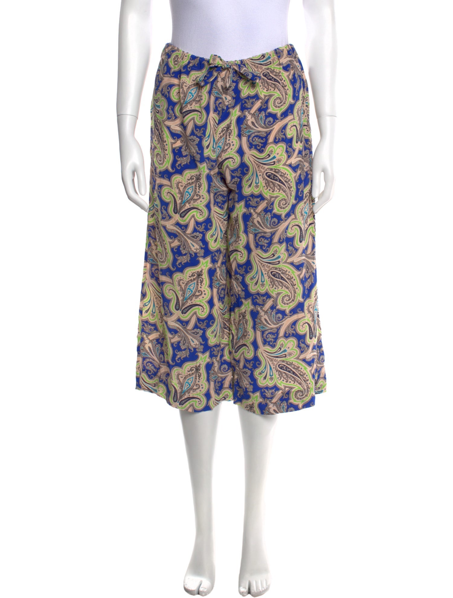 Etro Silk Wide Leg Pants