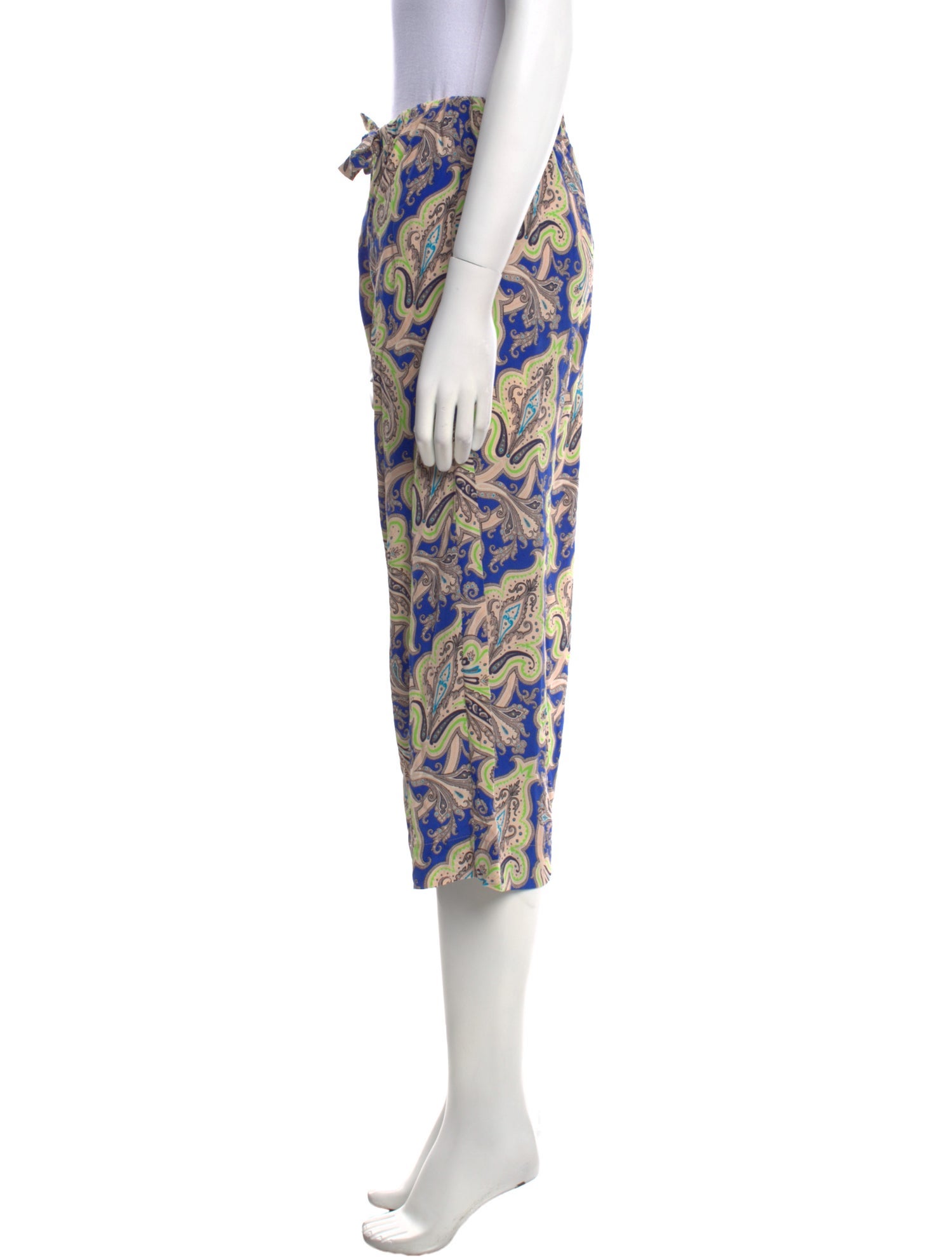 Etro Silk Wide Leg Pants