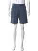 Etro Plaid Print Flat Front Shorts